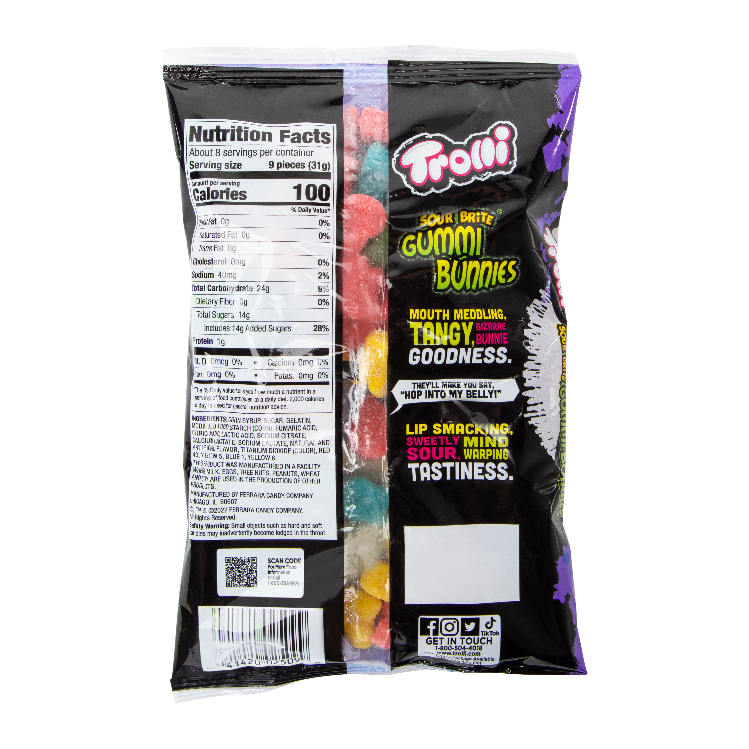 Trolli® Sour Brite® Gummi Bunnies Candy Bag