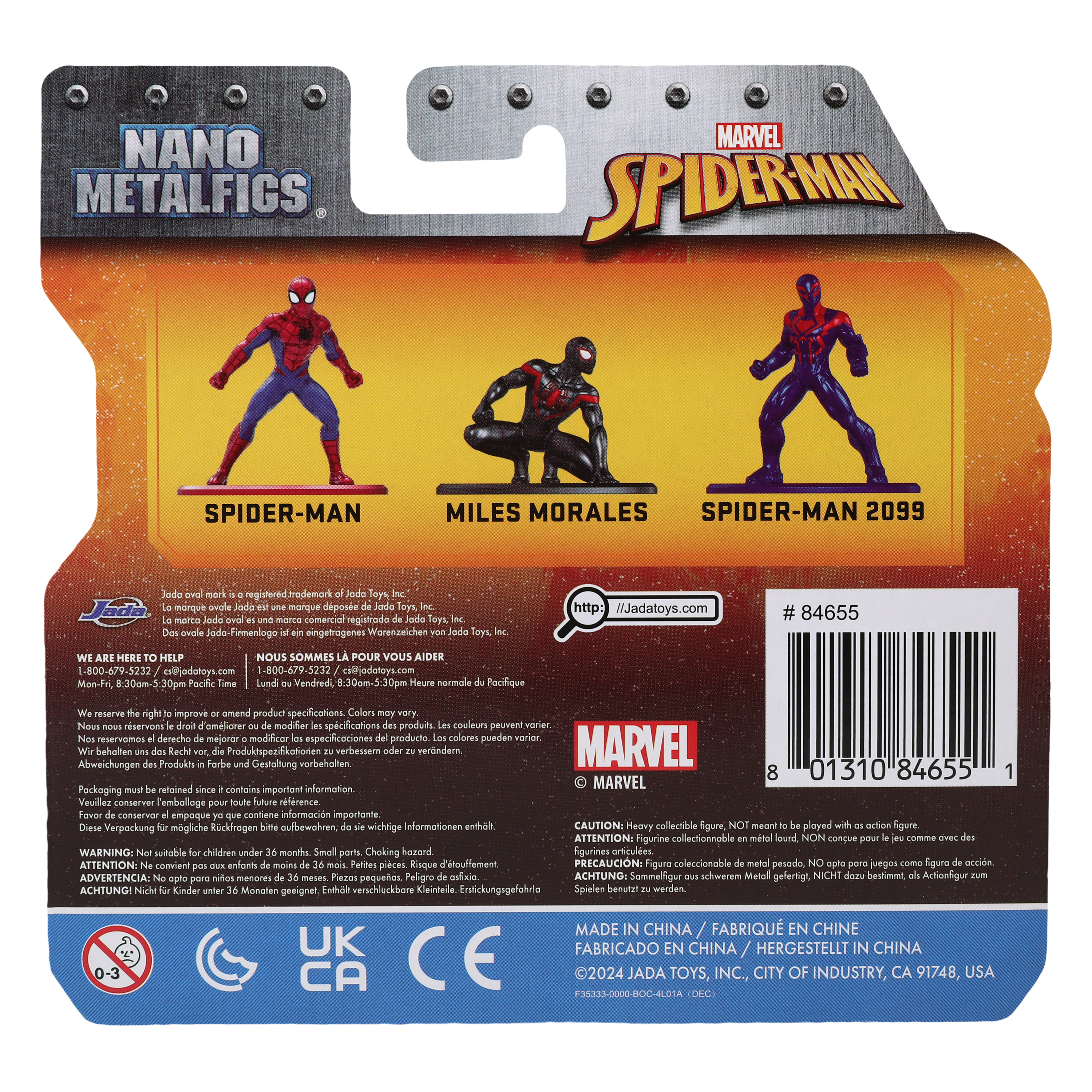 Marvel Spider-Man Nano Metalfigs® Figures 3-Count