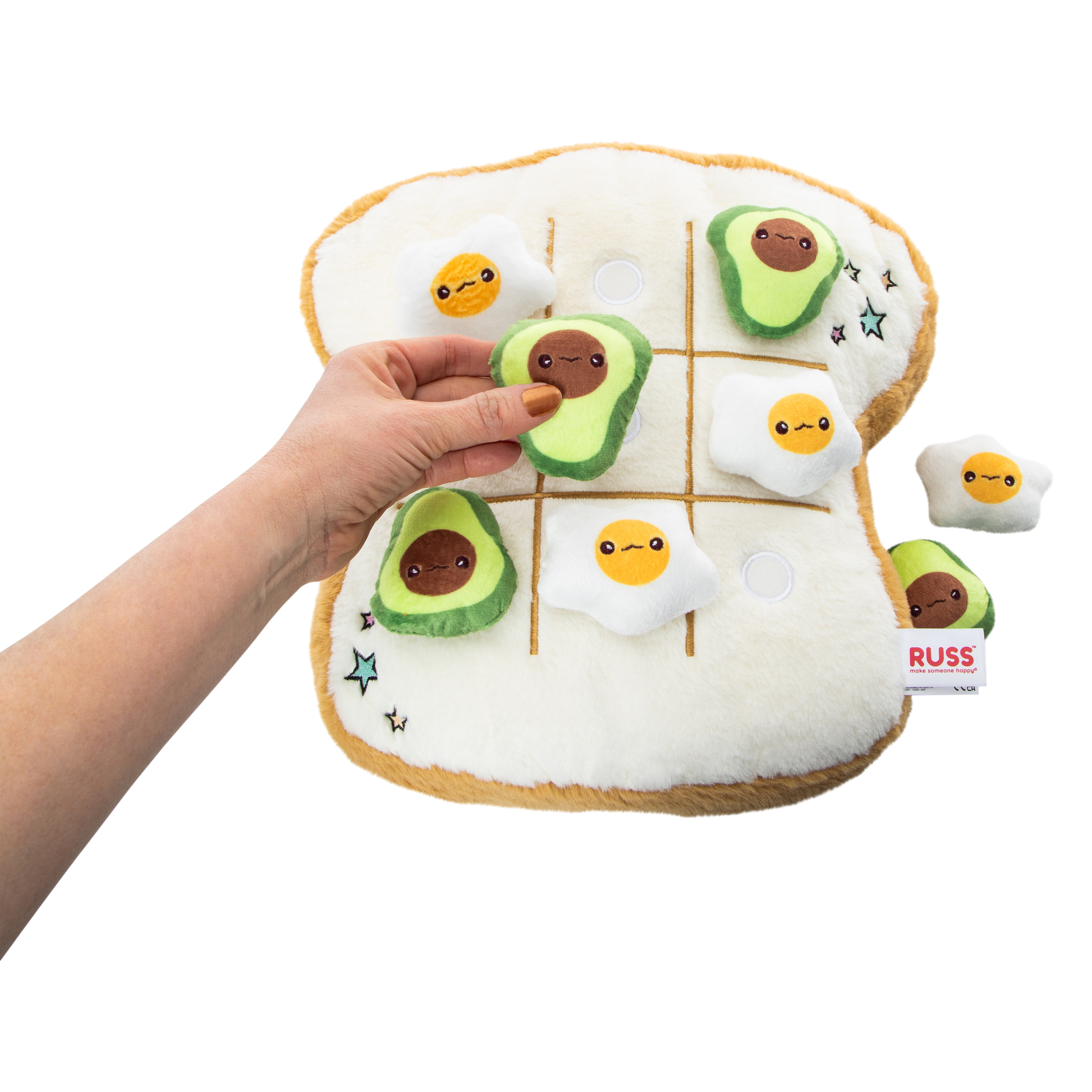 Russ™ Tic Tac Toast Plush 13in x 13in