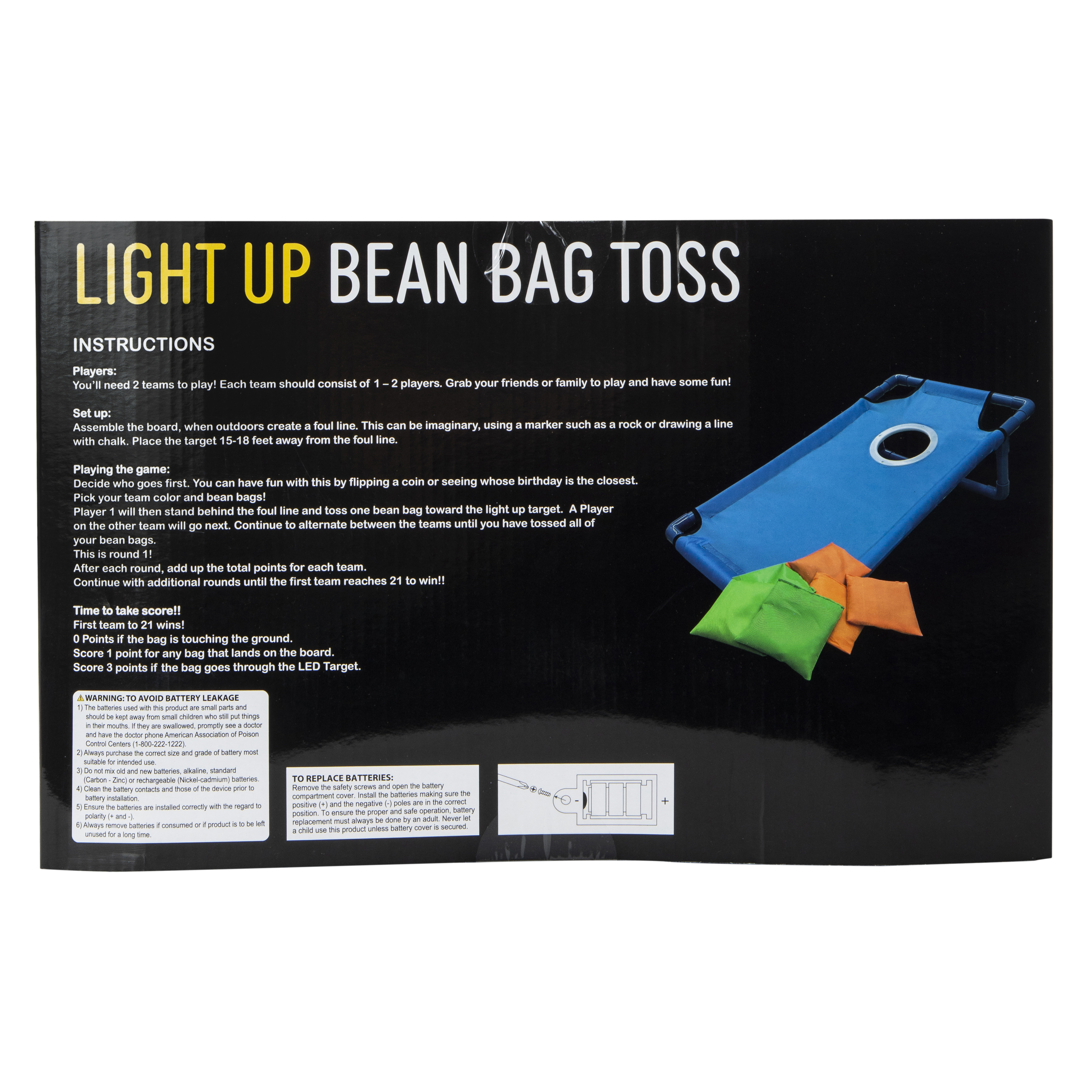Light-Up Bean Bag Toss