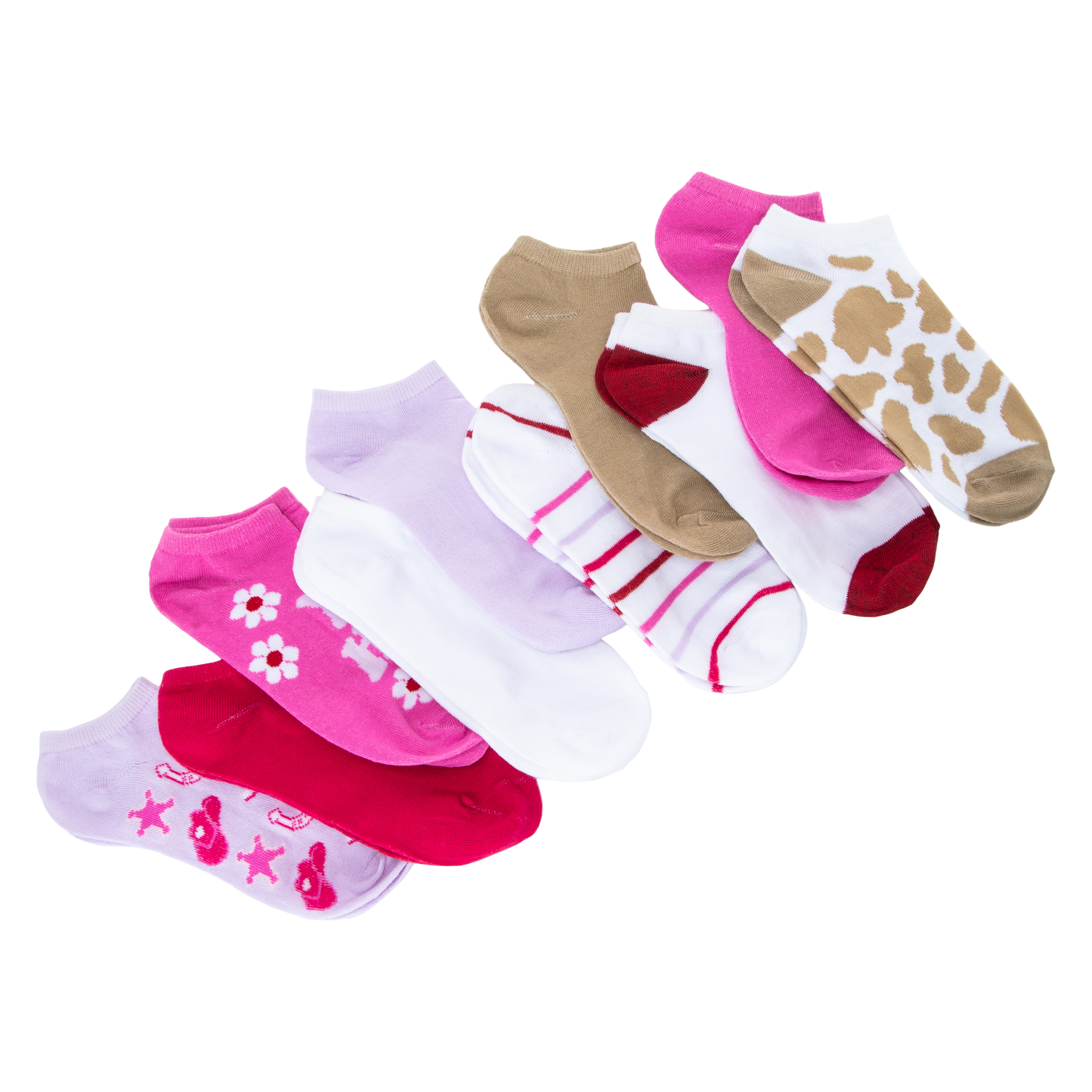 Ladies Low-Cut Socks 10-Pack