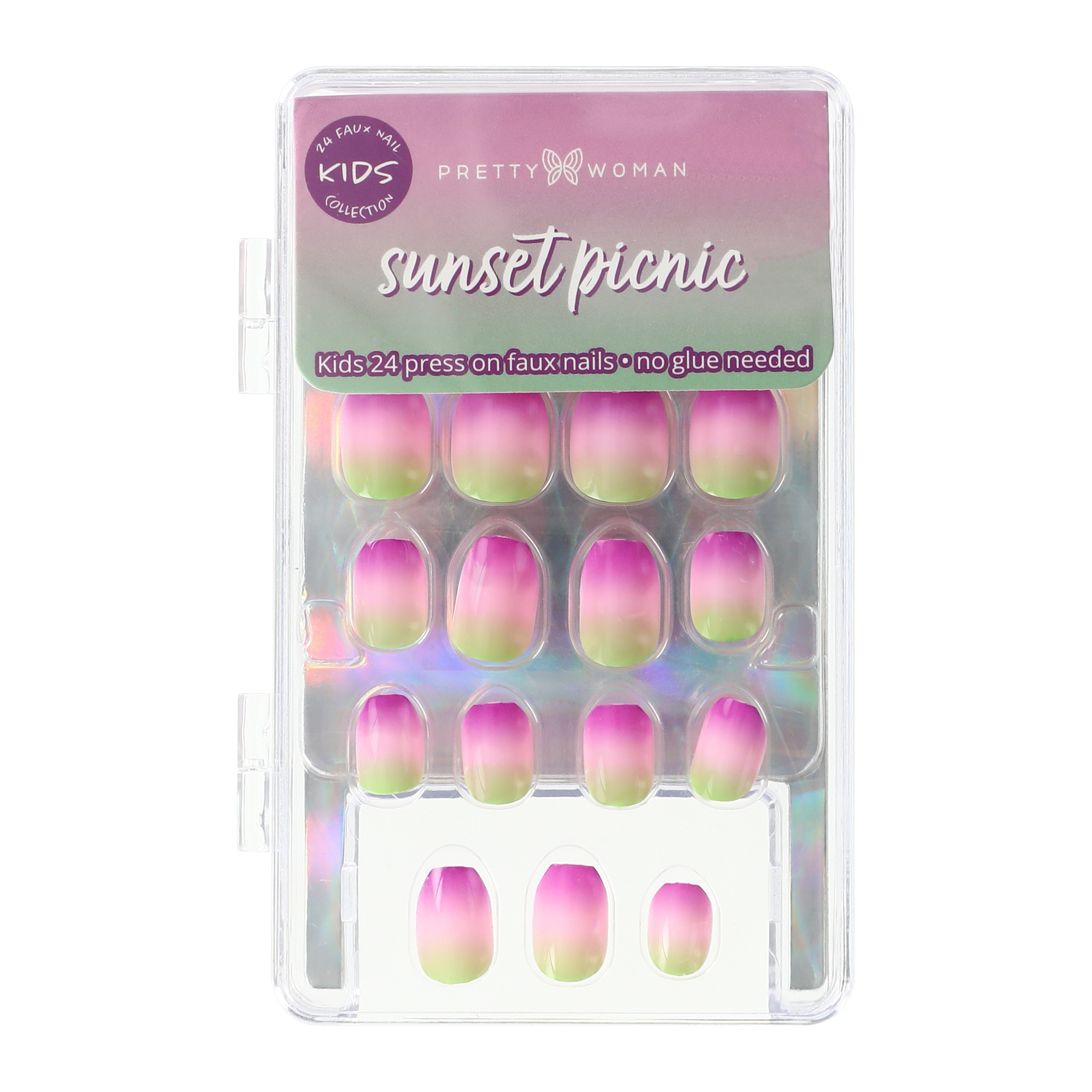 Pretty Woman Kids Press On Nails 24-Piece Set