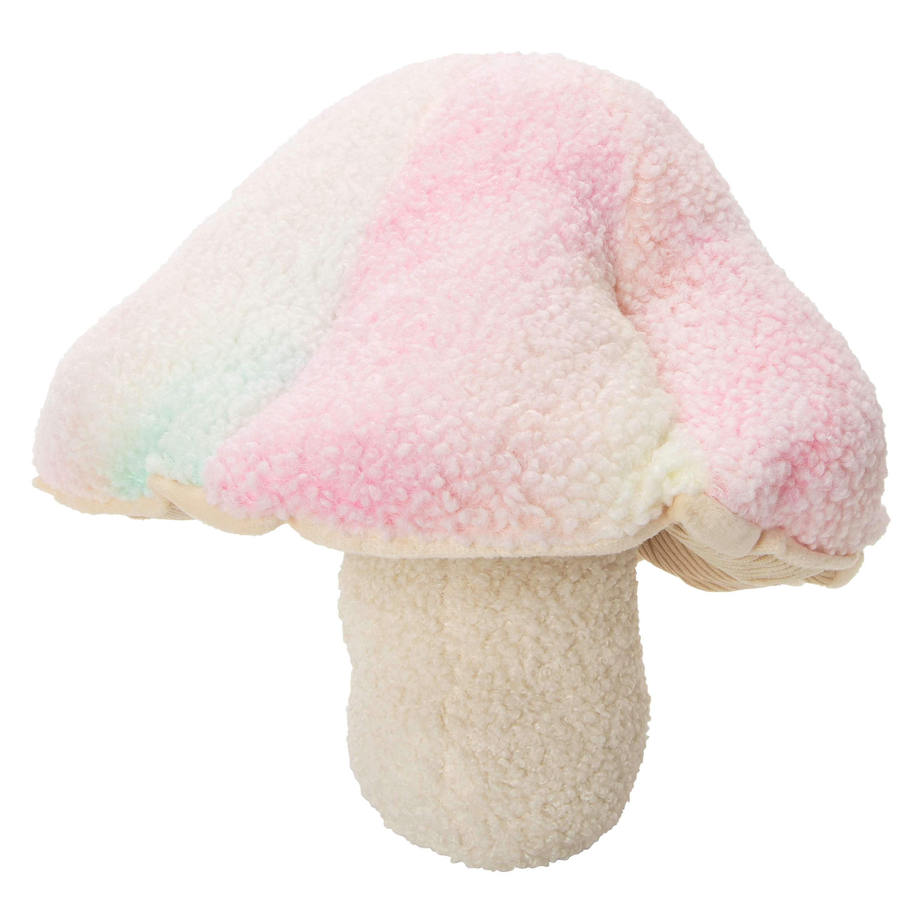 Rainbow Mushroom Throw Pillow 11.4in x 11.8in