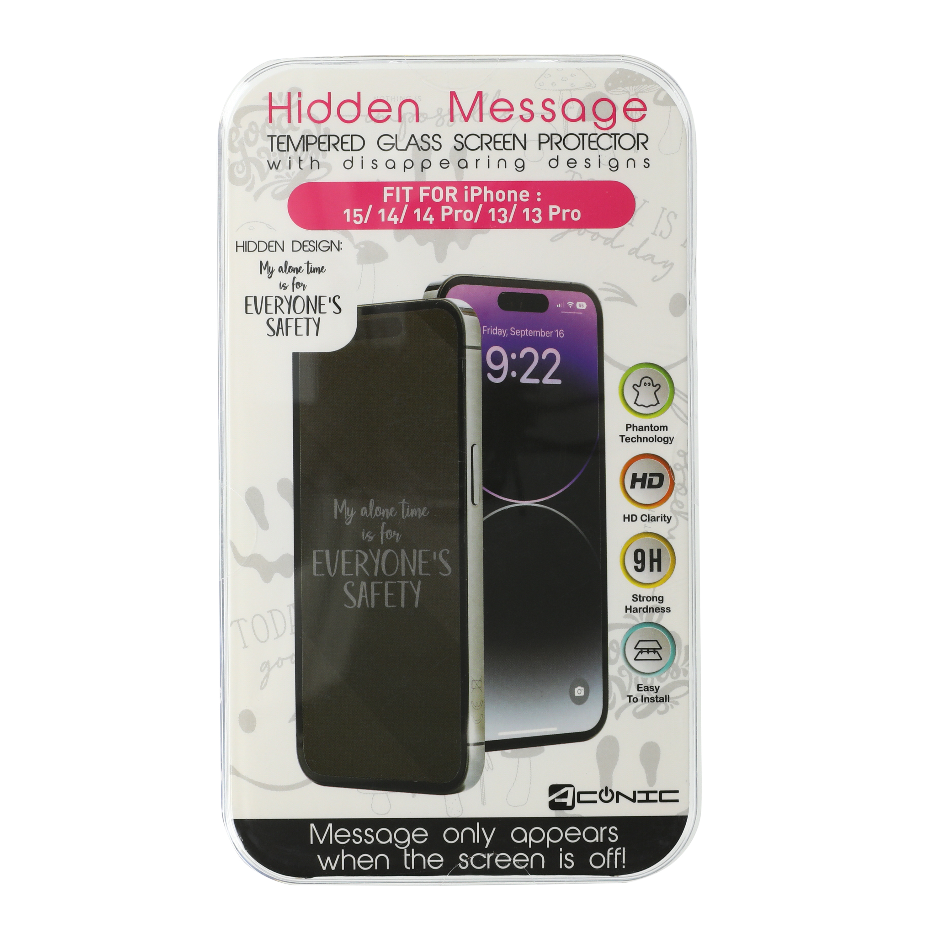 Hidden Message Screen Protector For iPhone 15®/14®