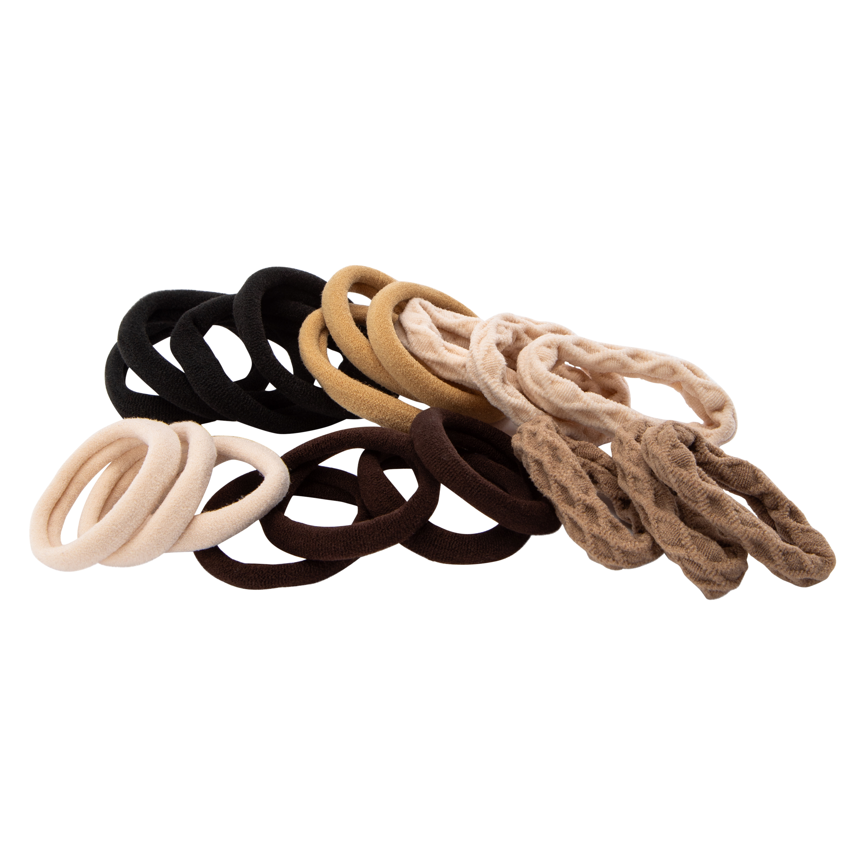 Assorted Lycra Hair Ties 20-Count