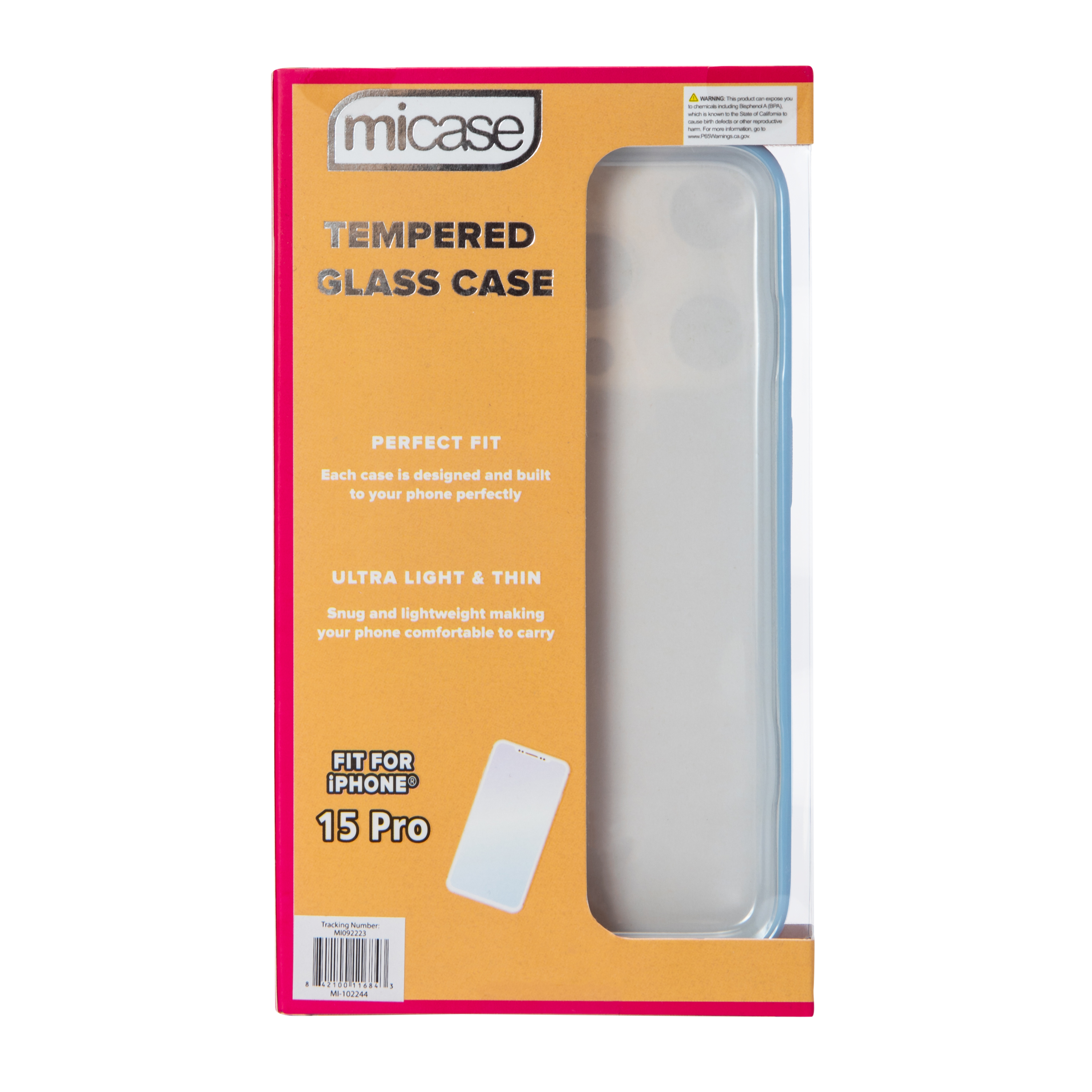 iPhone 15 Pro® Novelty Tempered Glass Phone Case