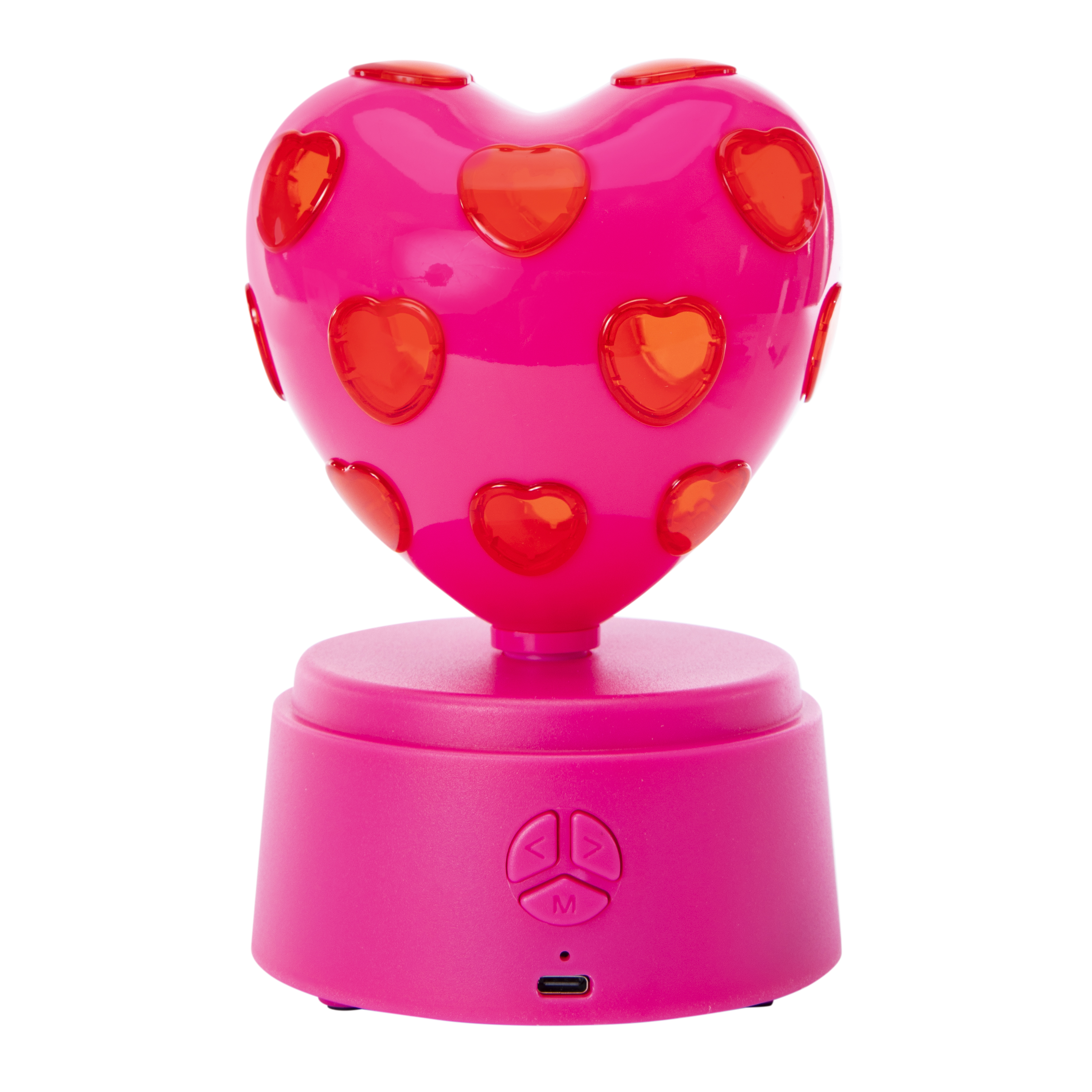 Light-Up Disco Heart Bluetooth® Speaker 4.4in x 6.65in