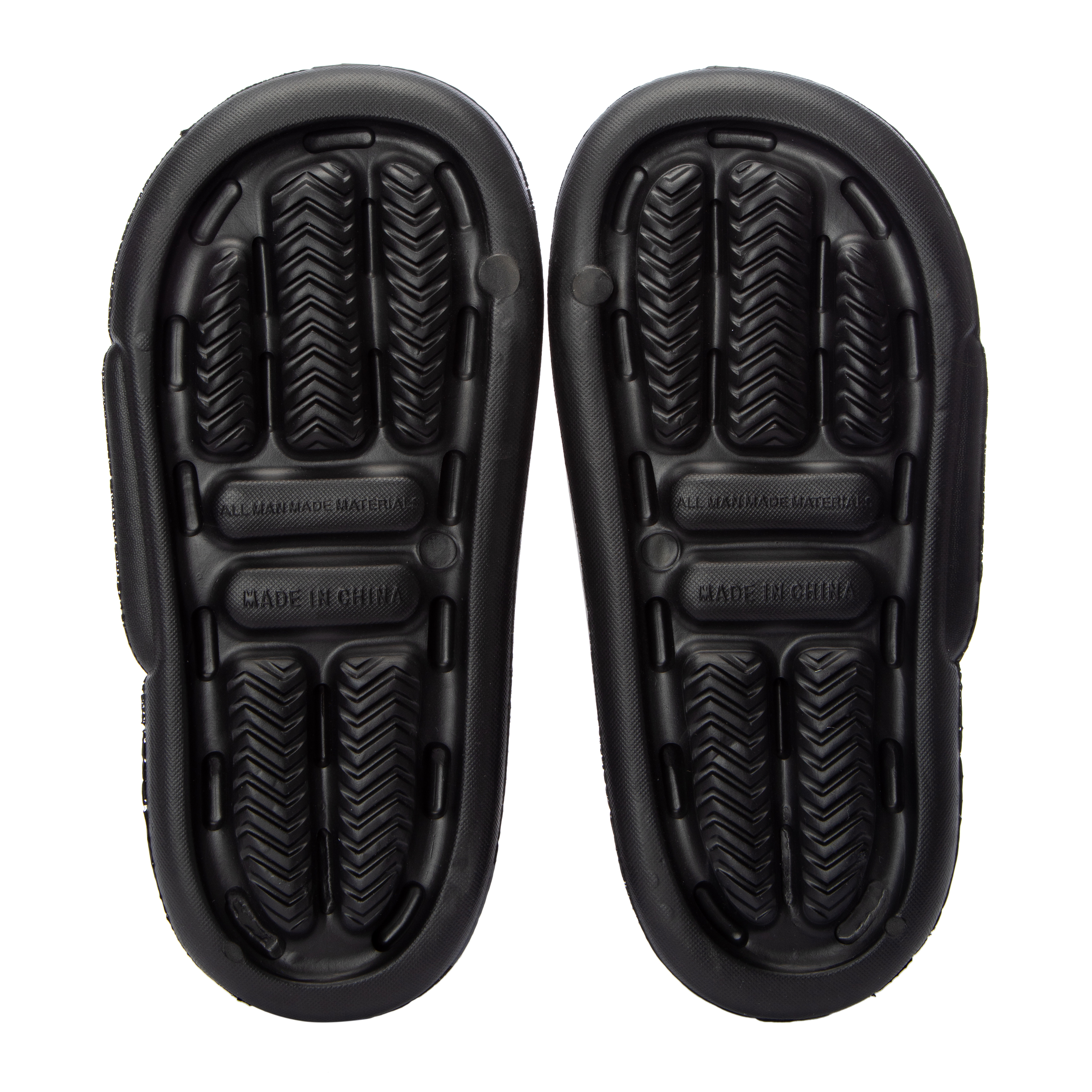 Ladies Double Band Puff Slide Sandals