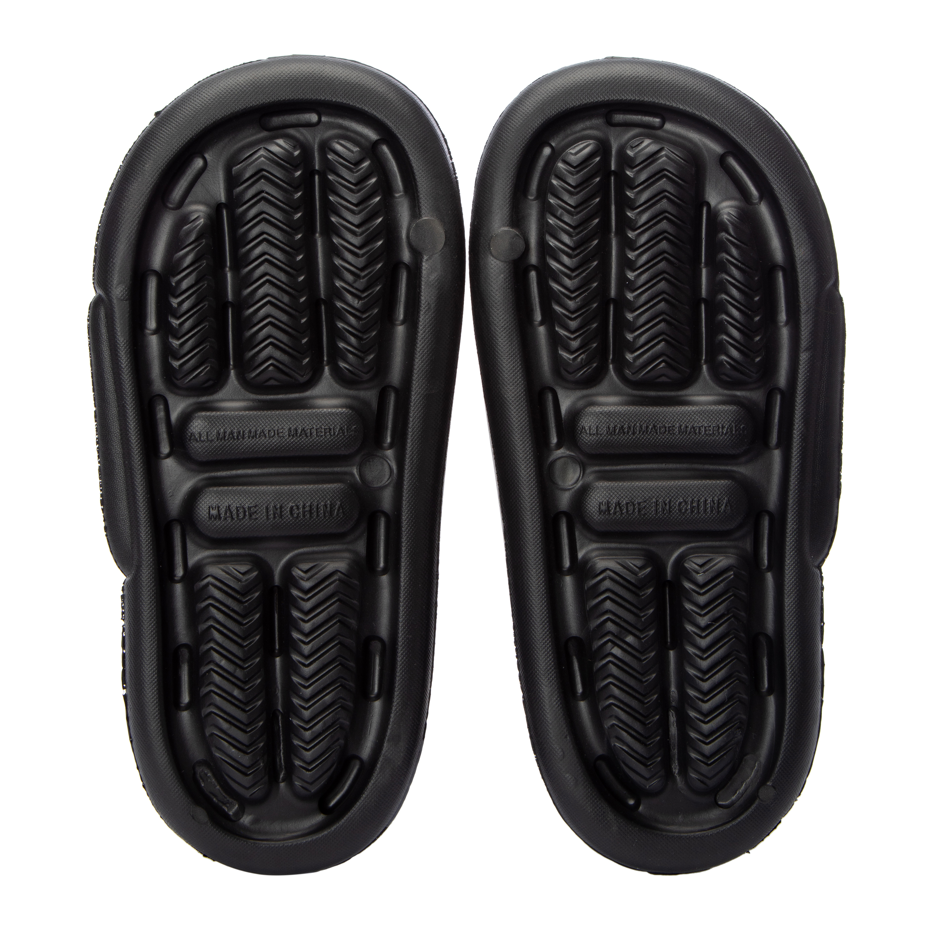 Ladies Double Band Puff Slide Sandals