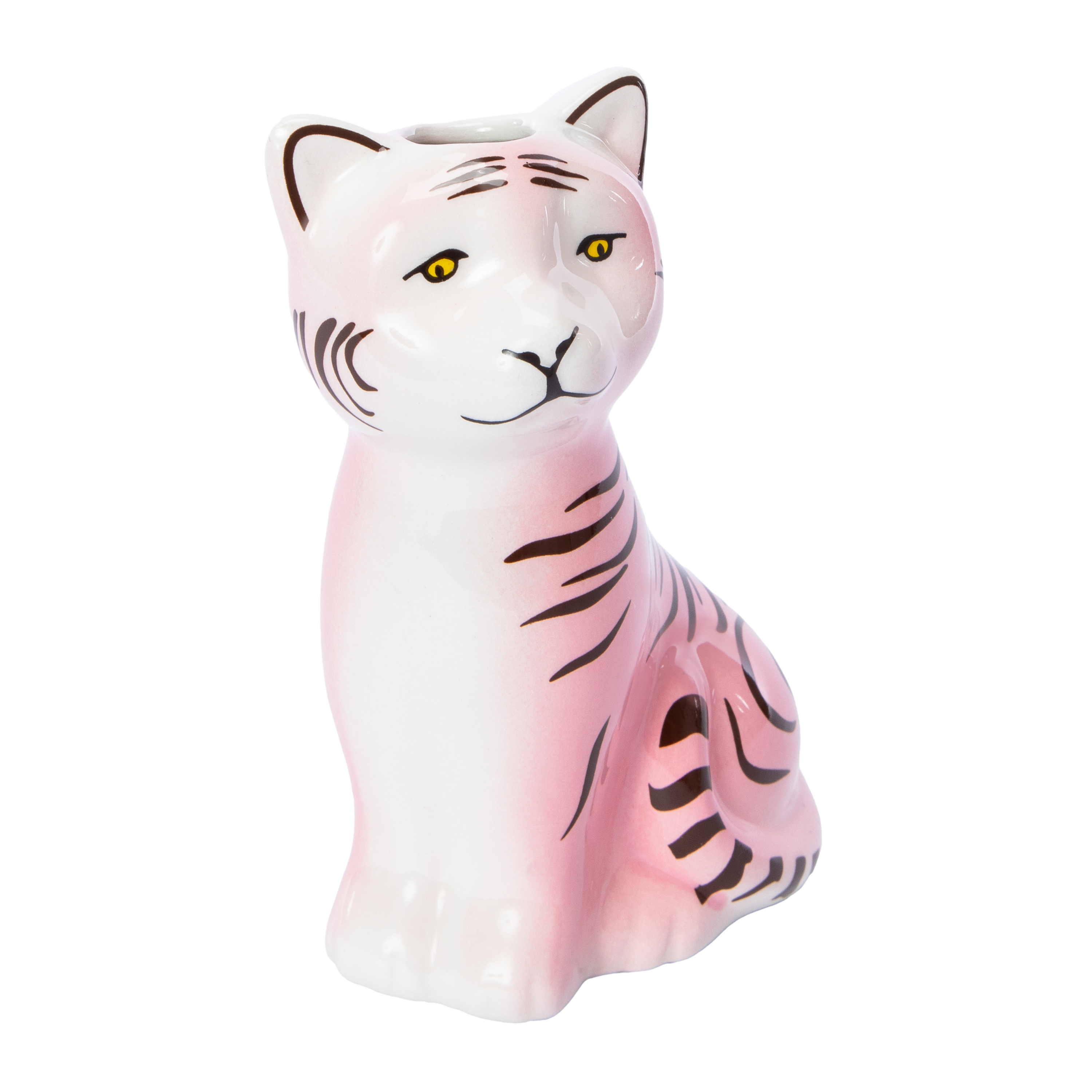 Animal Figurine Bud Vase 5in