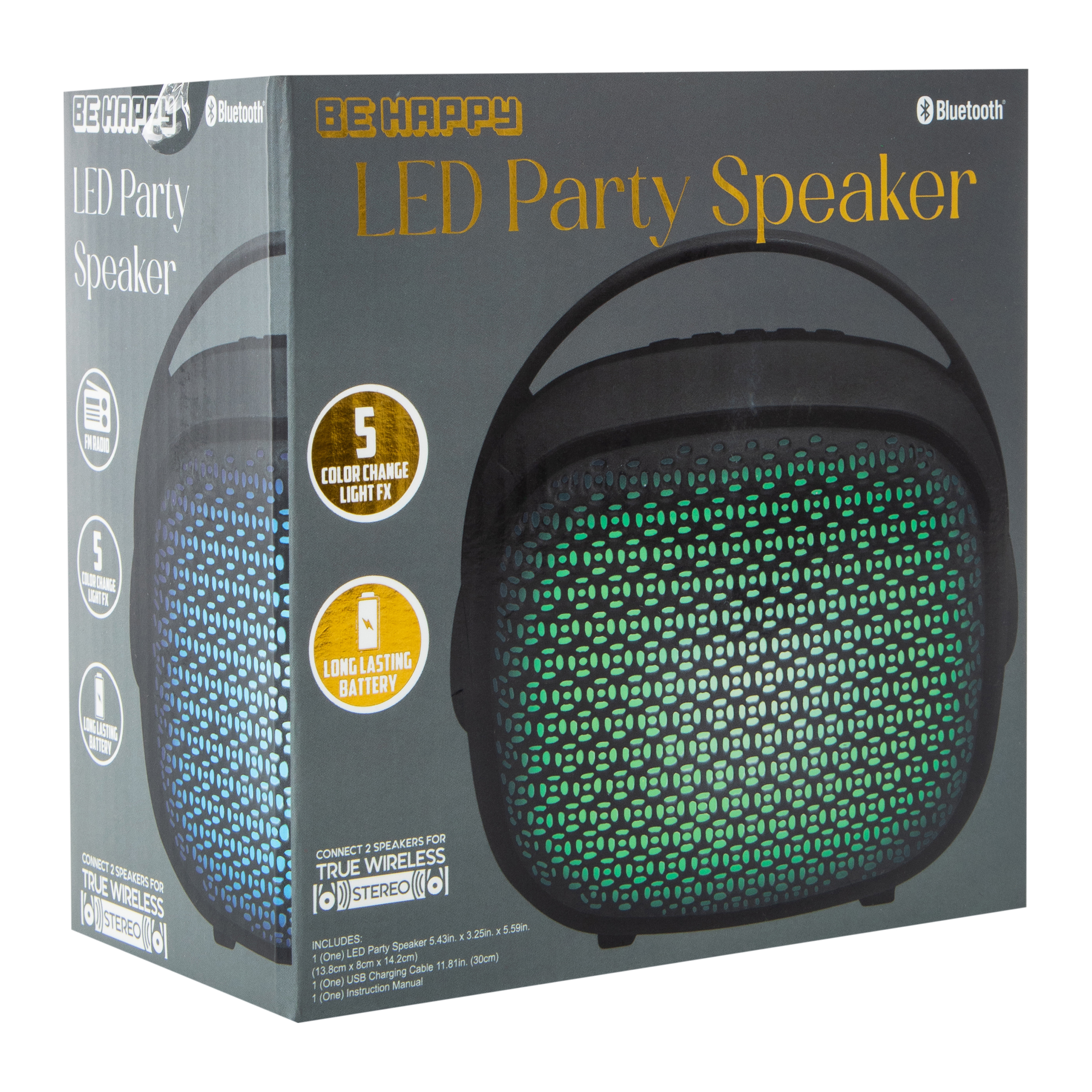 Be Happy Bluetooth® LED Party Speaker