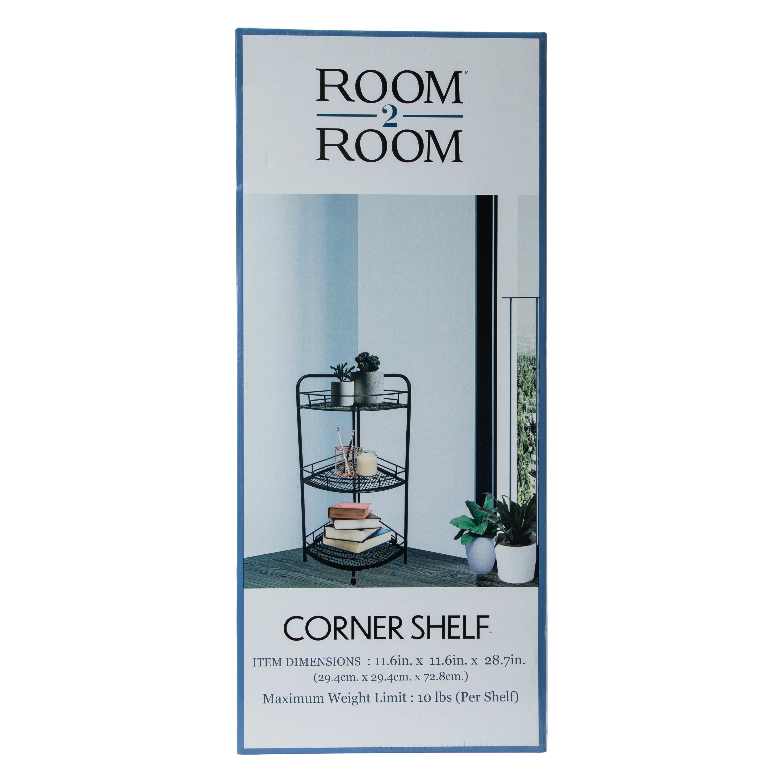 3-Tier Corner Shelf 11.6in x 28.7in