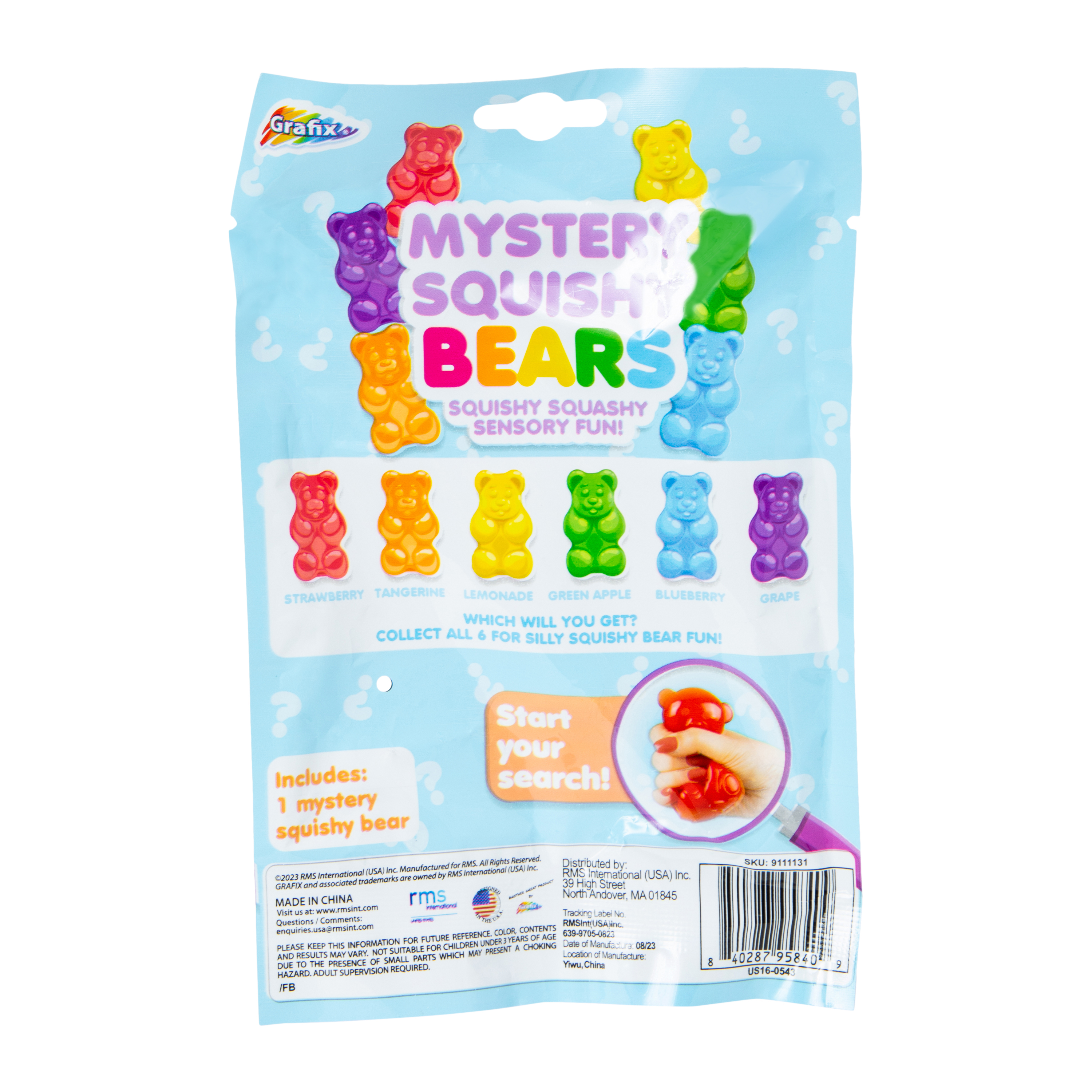 Grafix® Mystery Squishy Bears Blind Bag