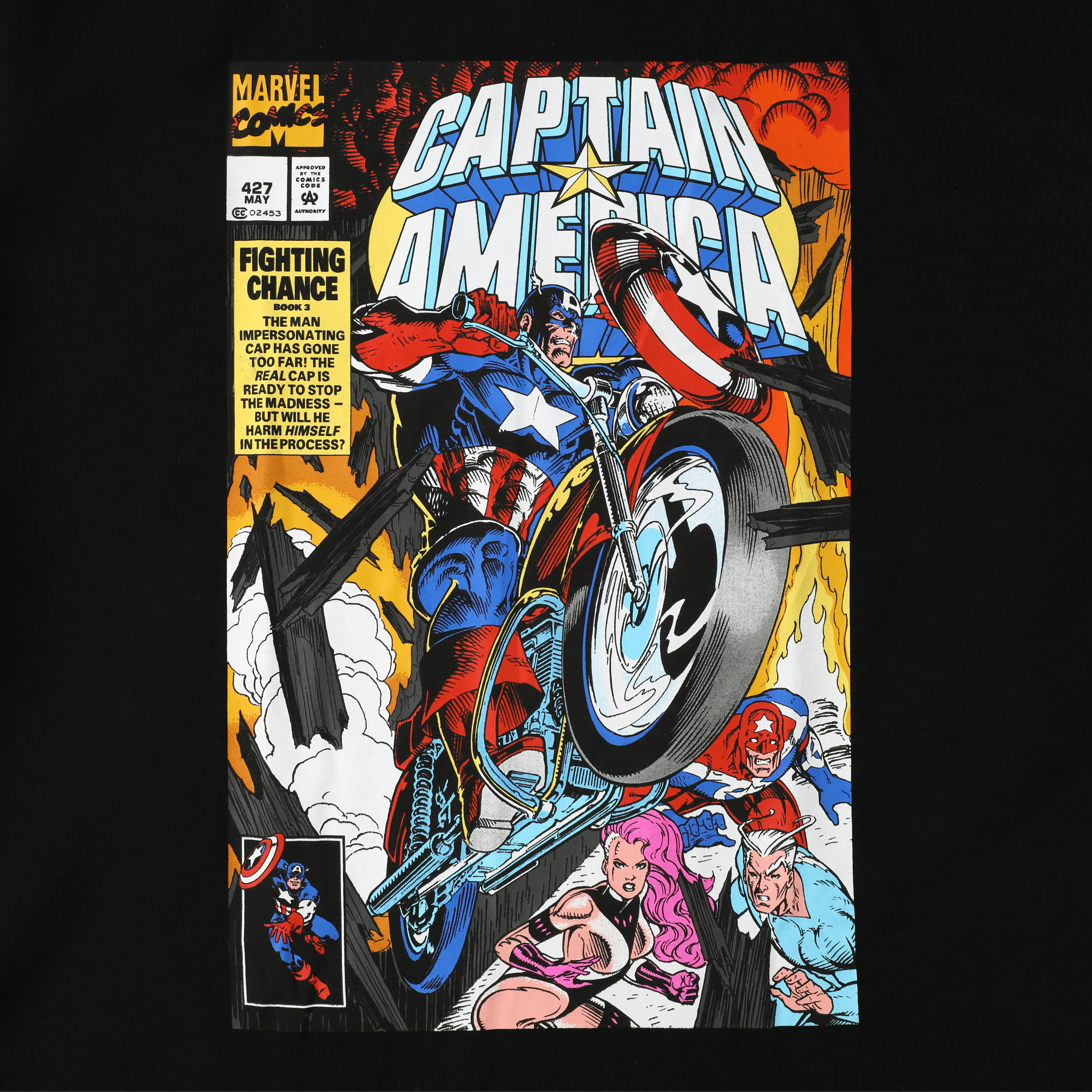 Marvel Captain America Comic Graphic Tee