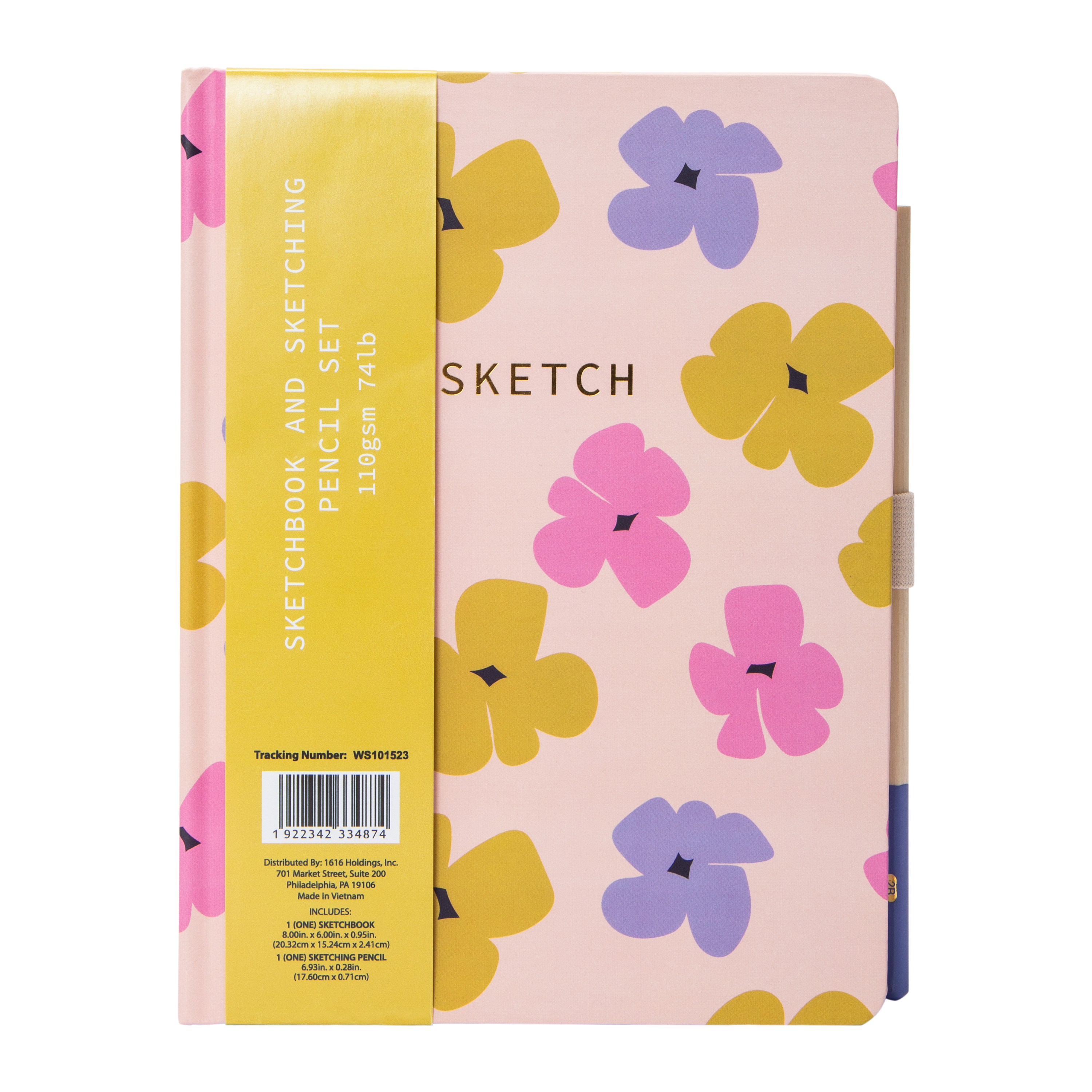 Sketchbook & Sketching Pencil Set 8in x 6in