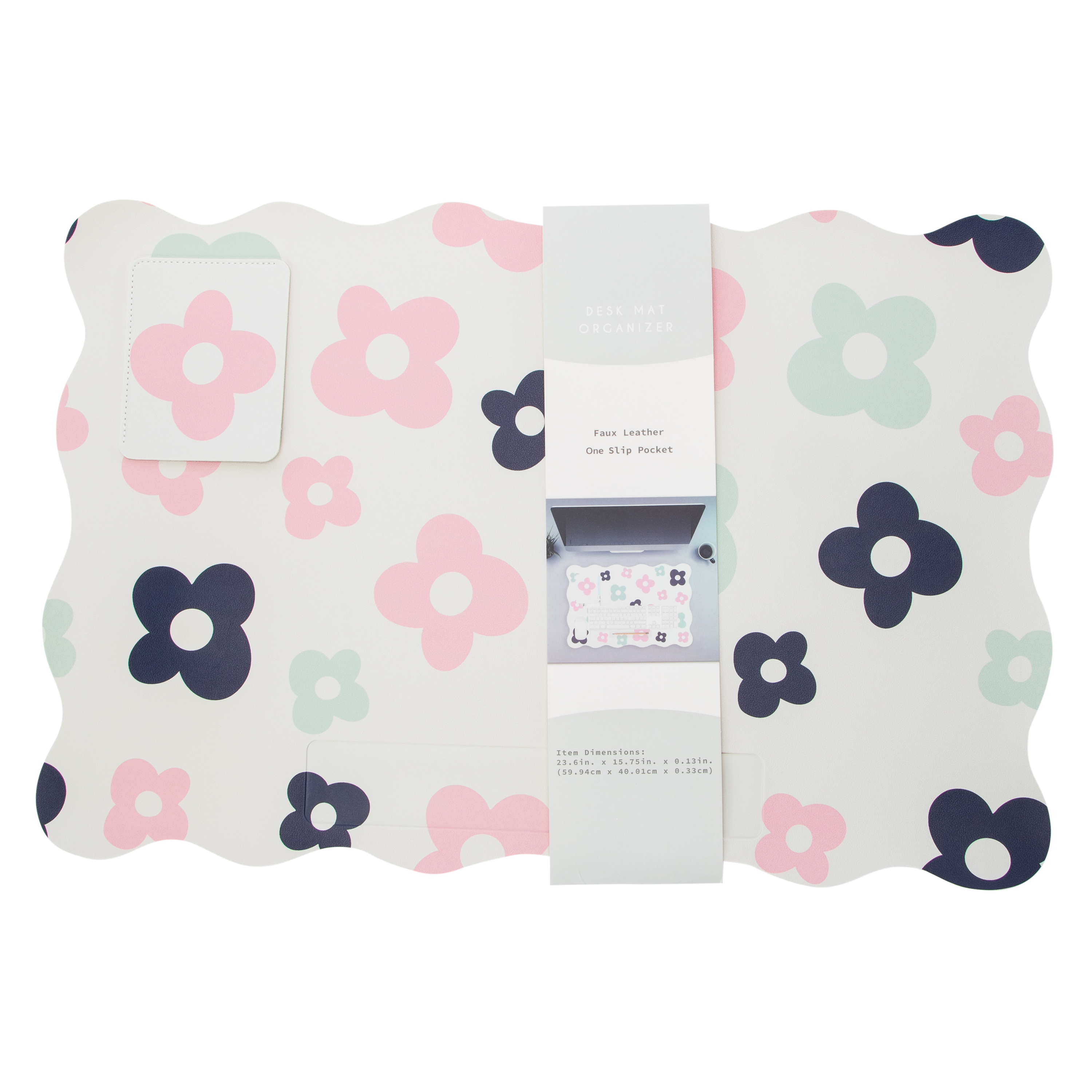 Wavy Desk Mat Organizer 23.6in x 15.75in