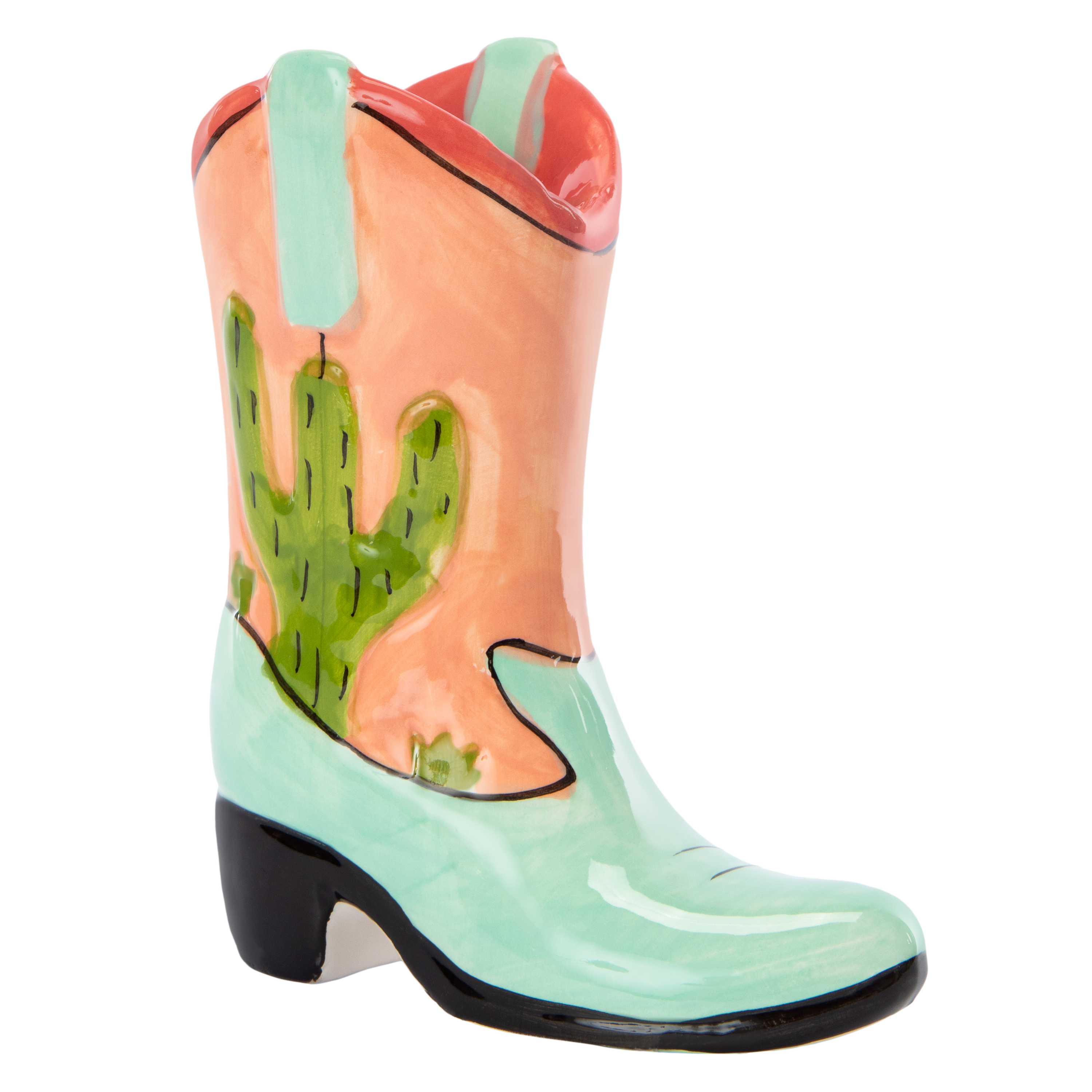 Cowgirl Boot Vase