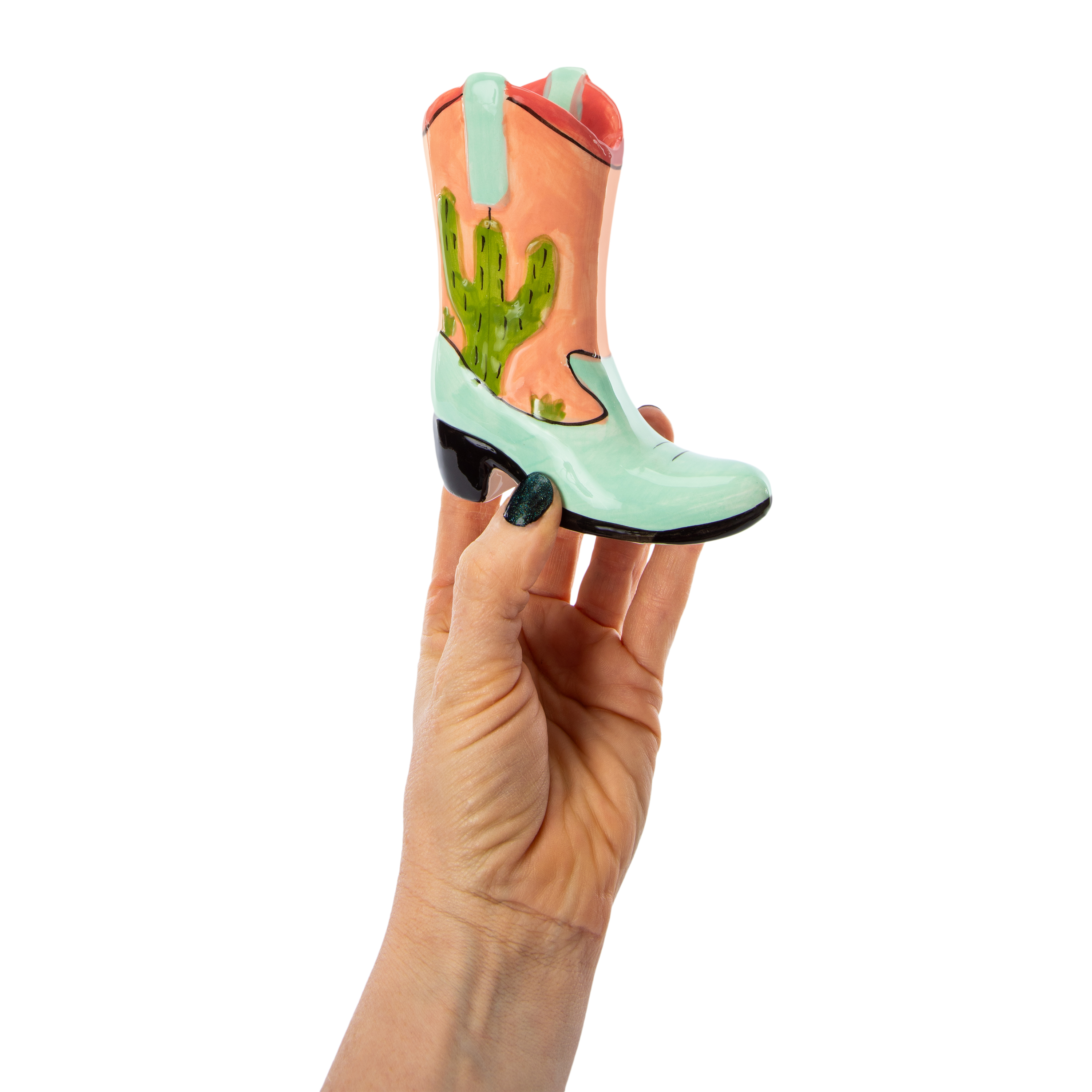 Cowgirl Boot Vase