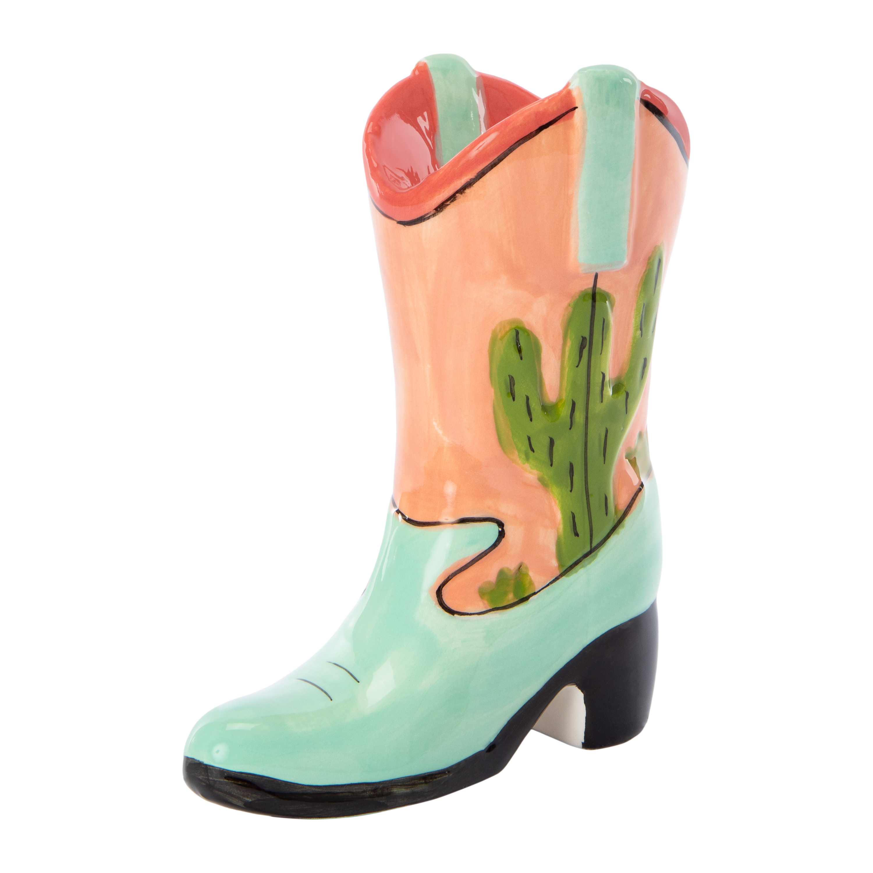 Cowgirl Boot Vase