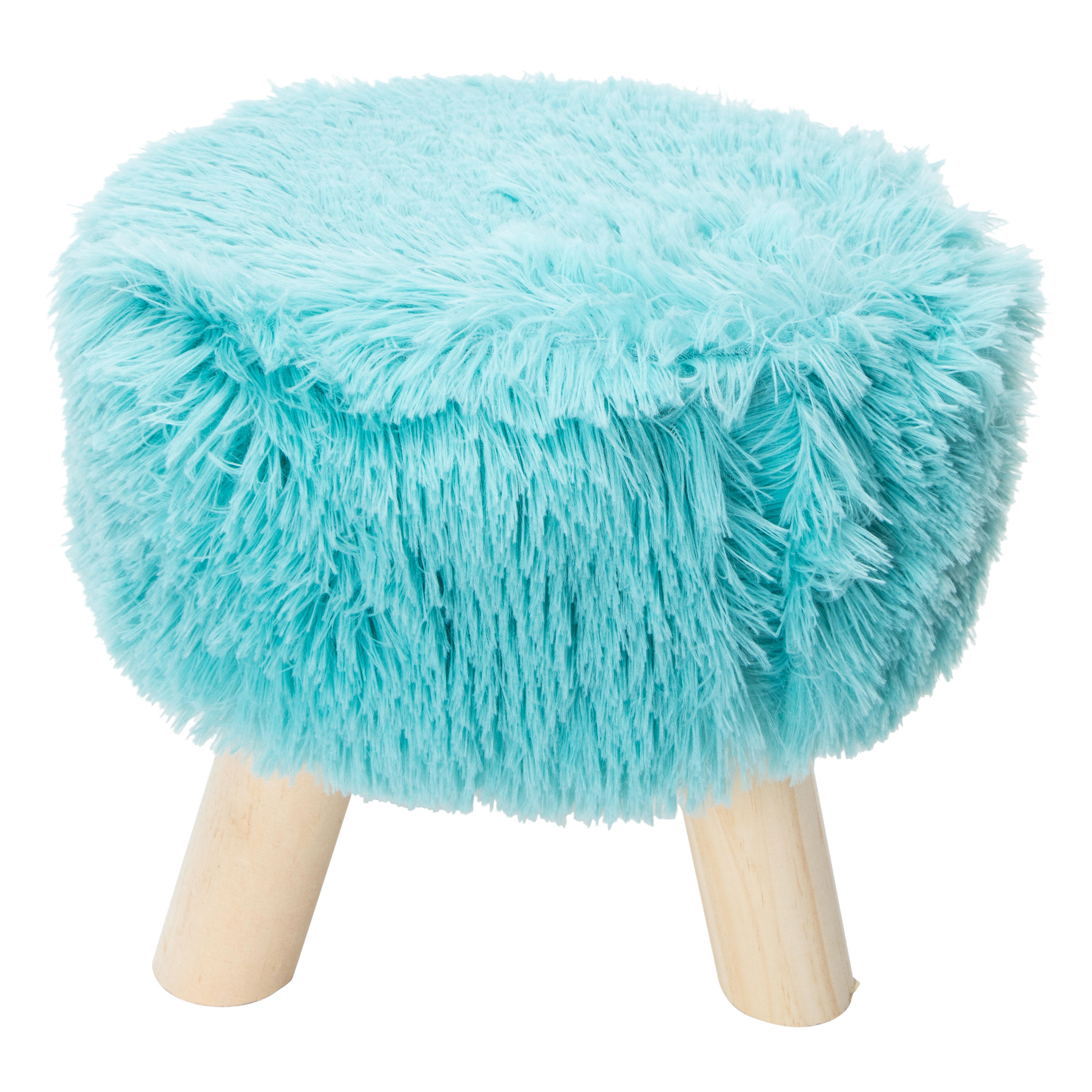 Faux fur footstool five below discount