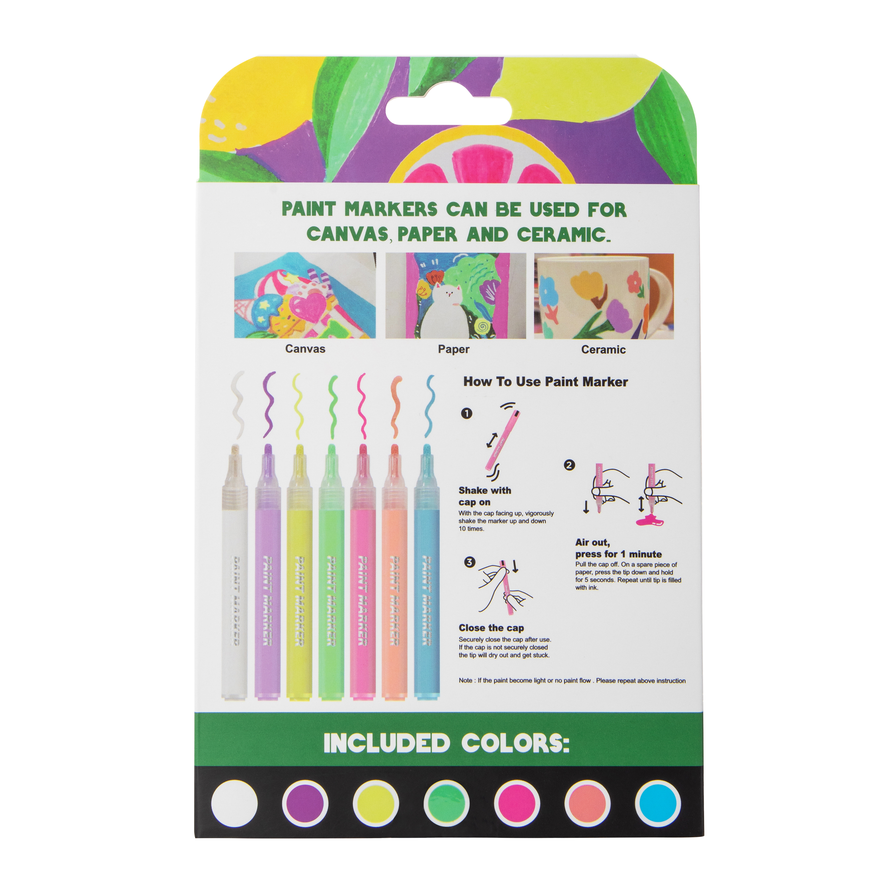Acrylic Paint Markers 7-Count