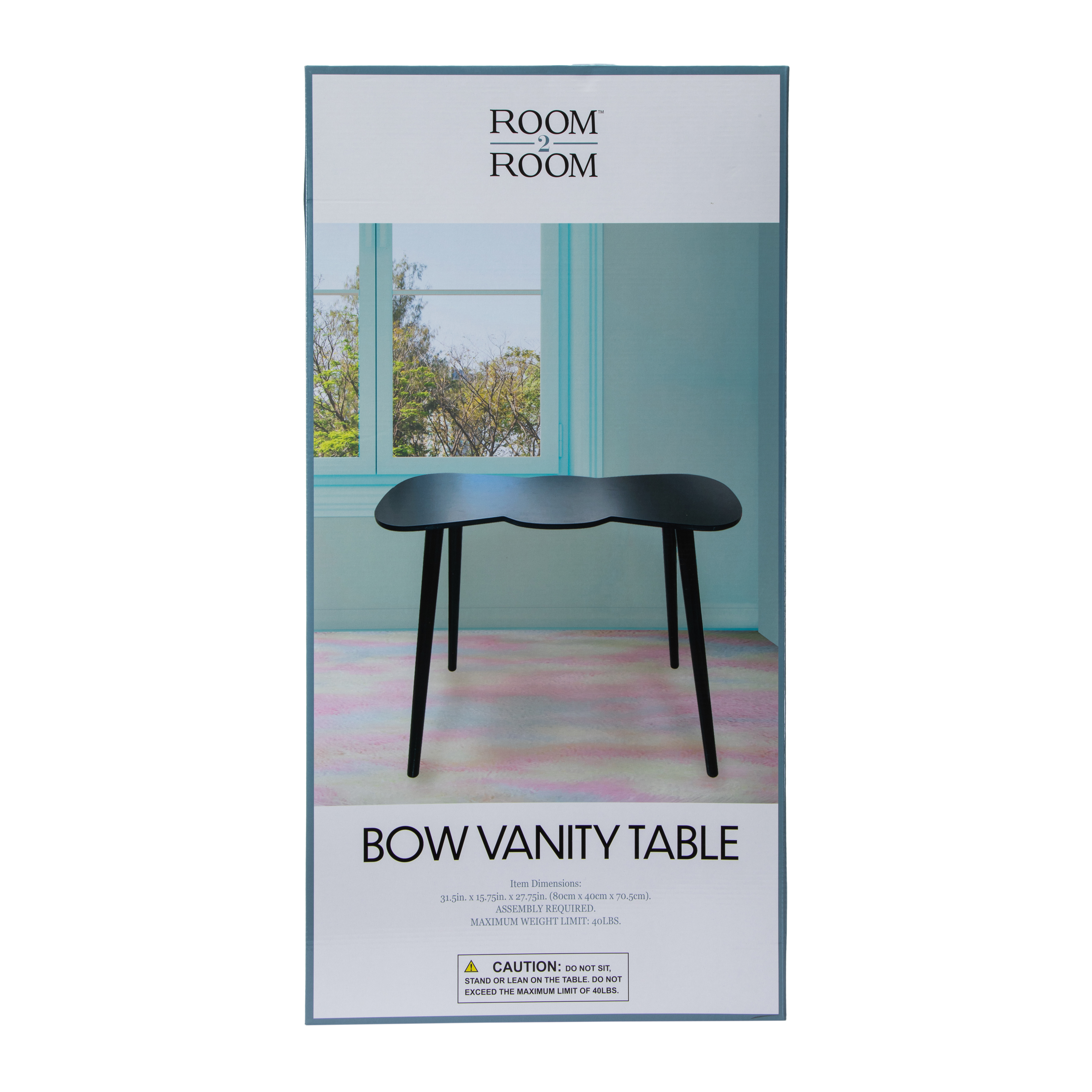 Bow Vanity Table 31.5in x 15.75in