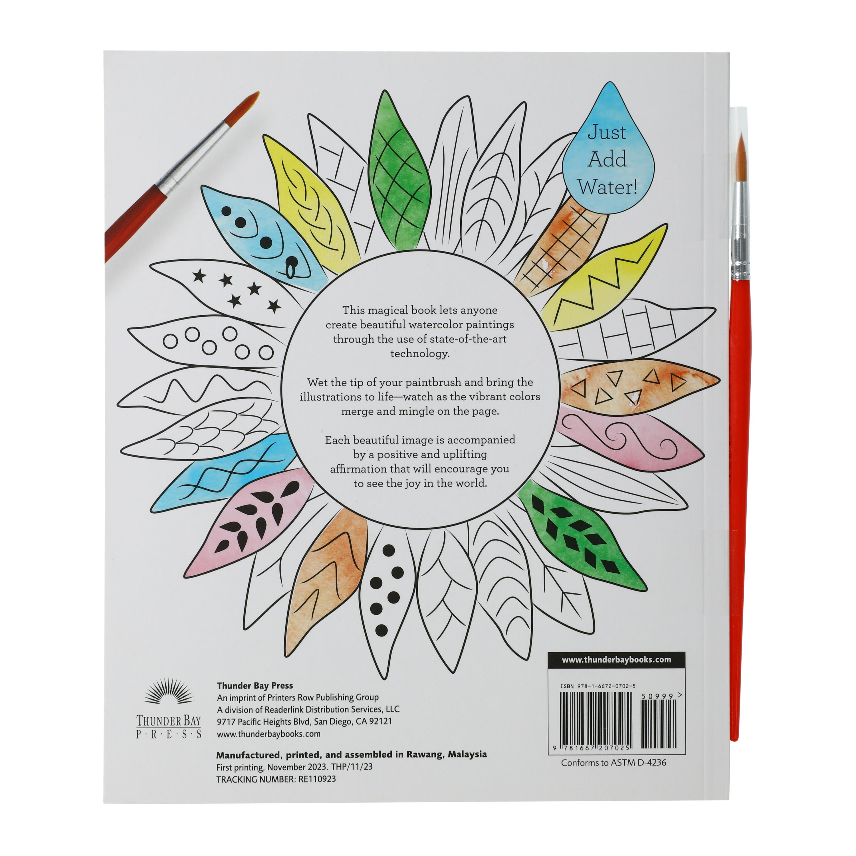 Be Happy: Just Add Water Painting Book