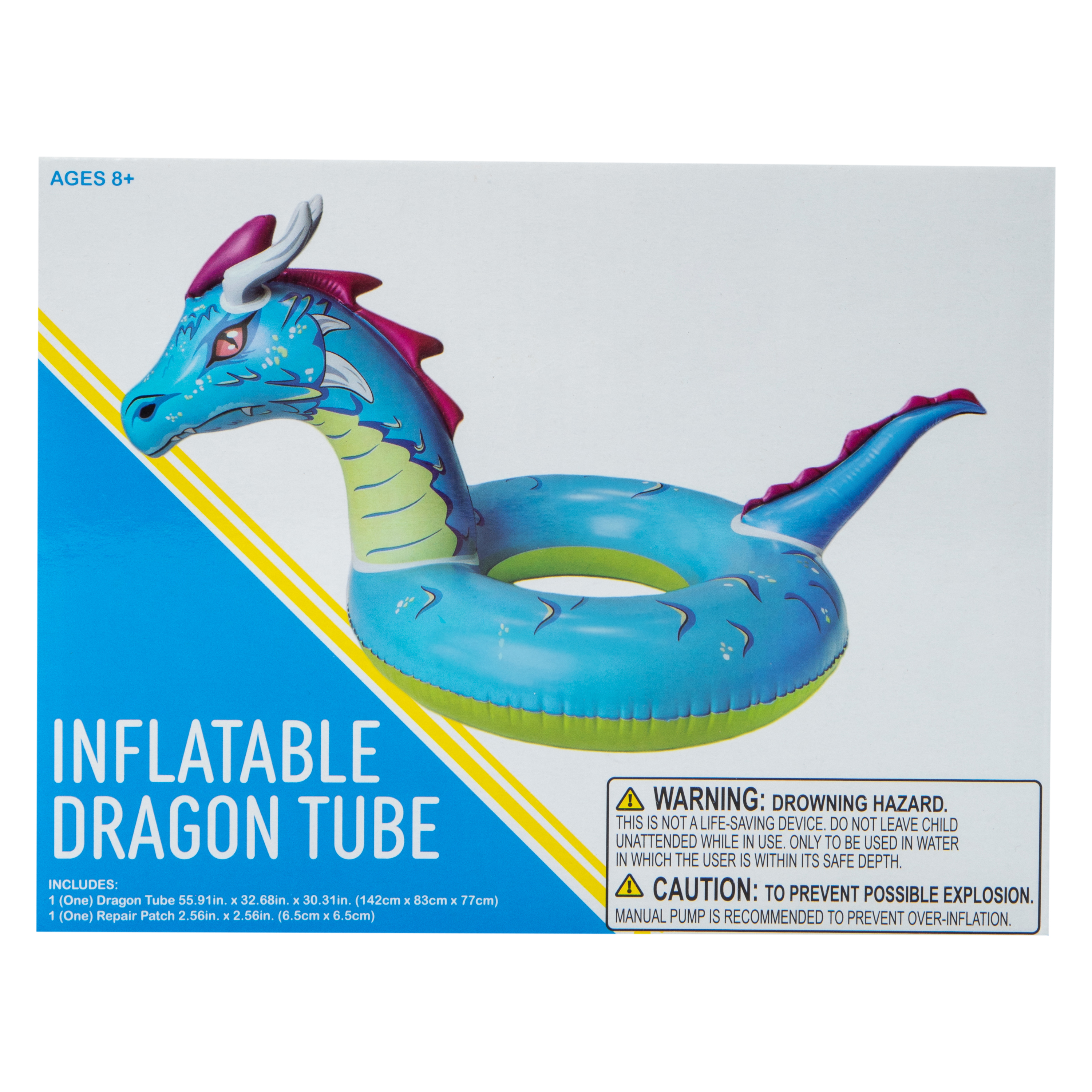 Inflatable Dragon Pool Tube 55.91in x 32.68in