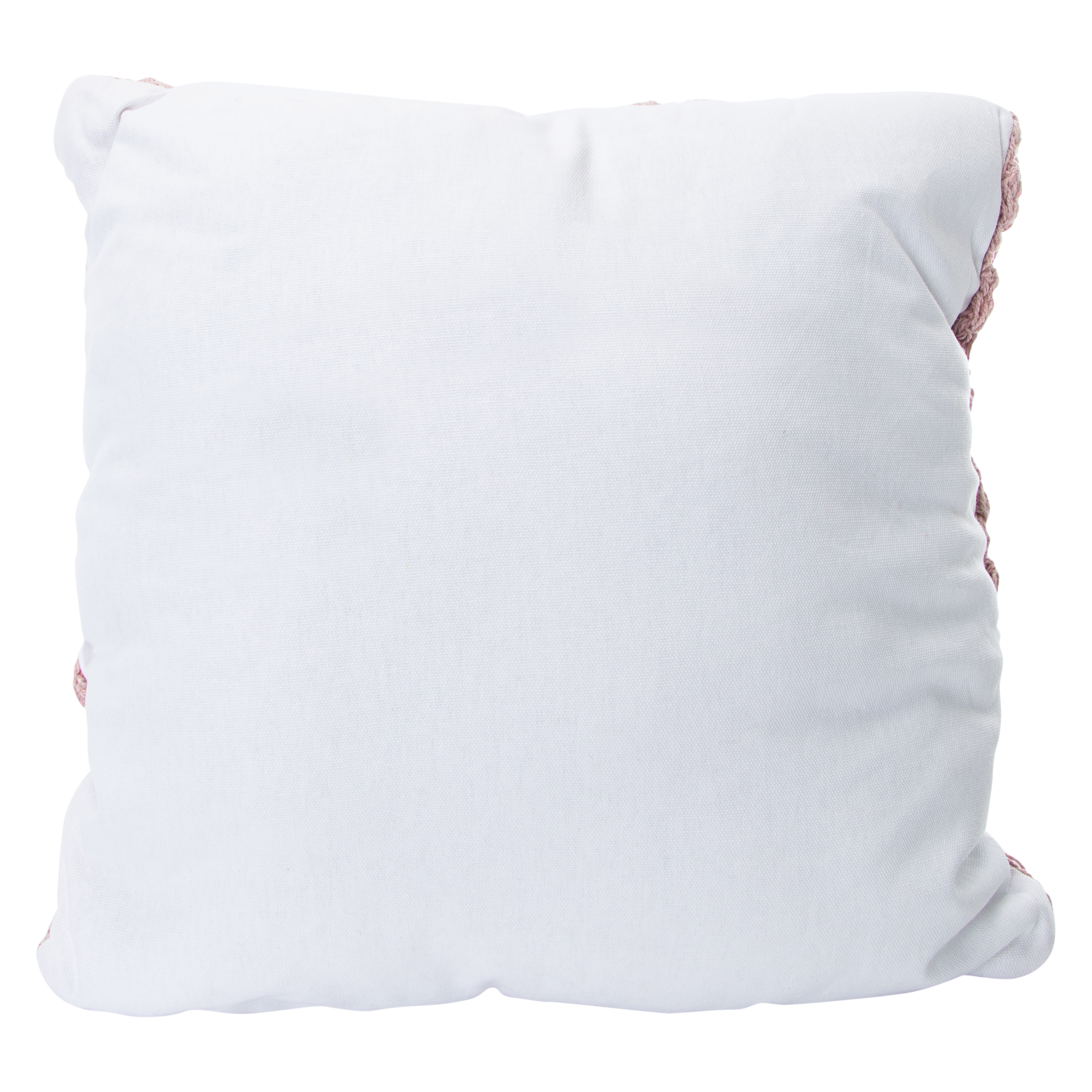 Square Crochet Throw Pillow 15in x