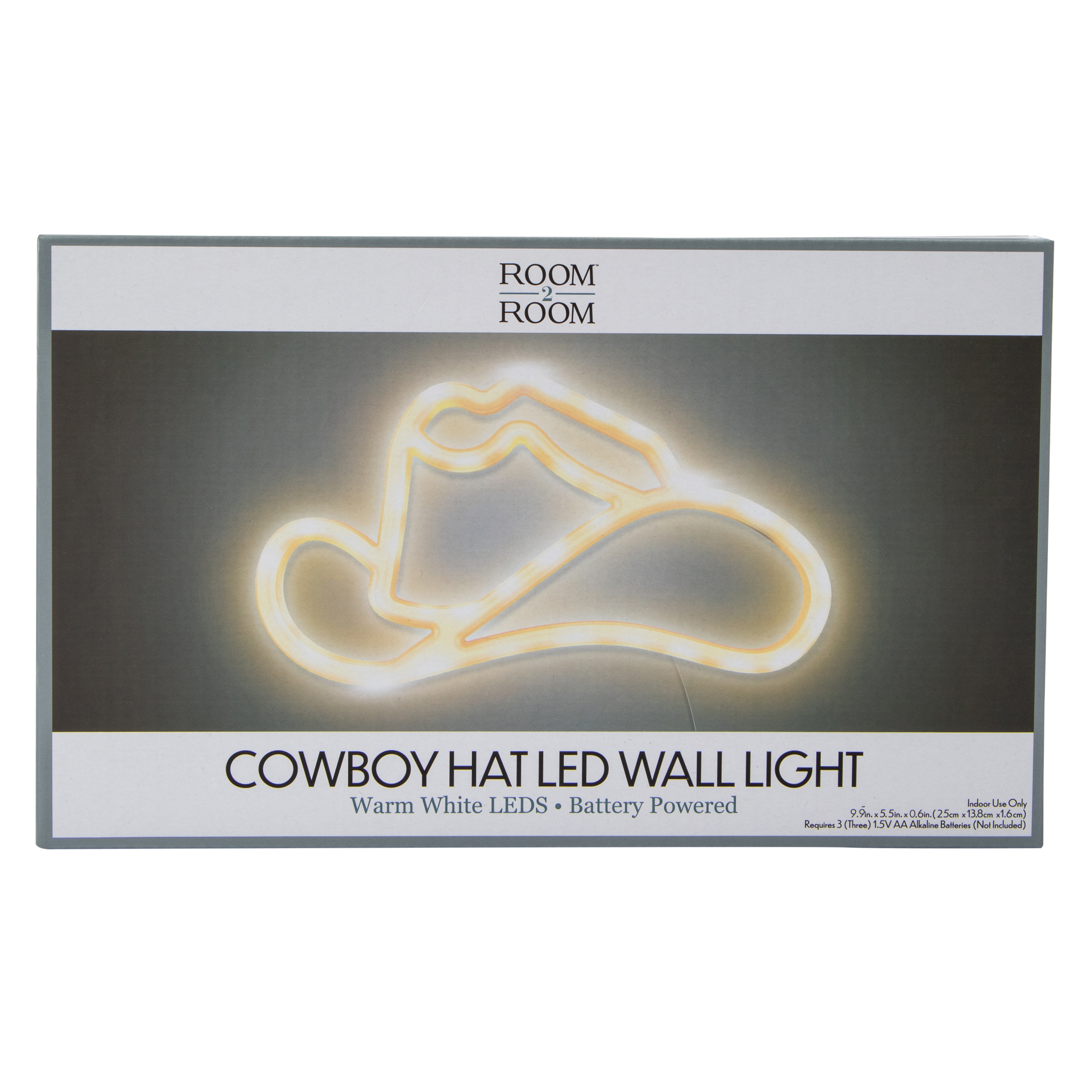 Cowboy Hat LED Wall Light 9.9in x 5.5in Five Below