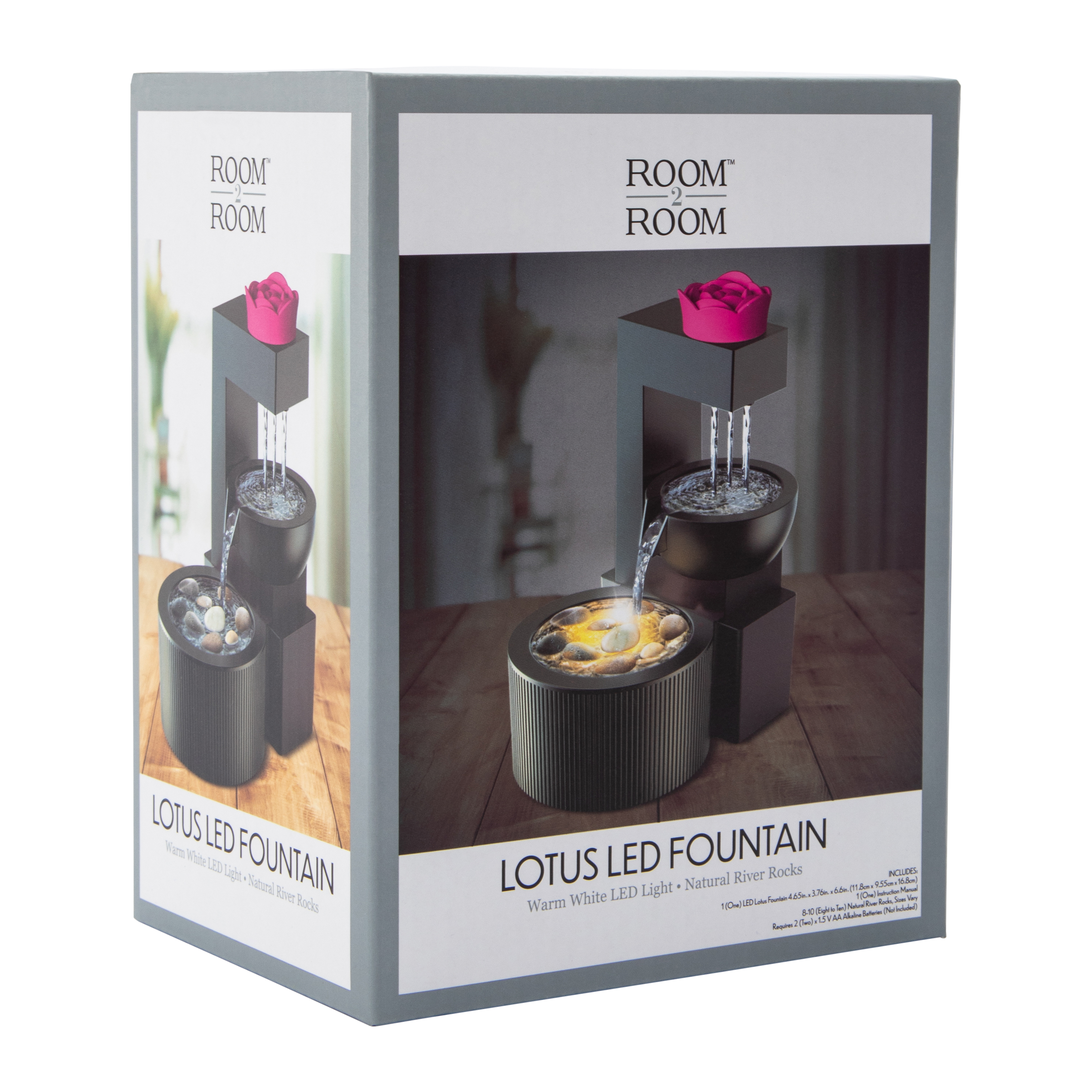 Lotus LED Water Fountain 4.65in x 6.6in