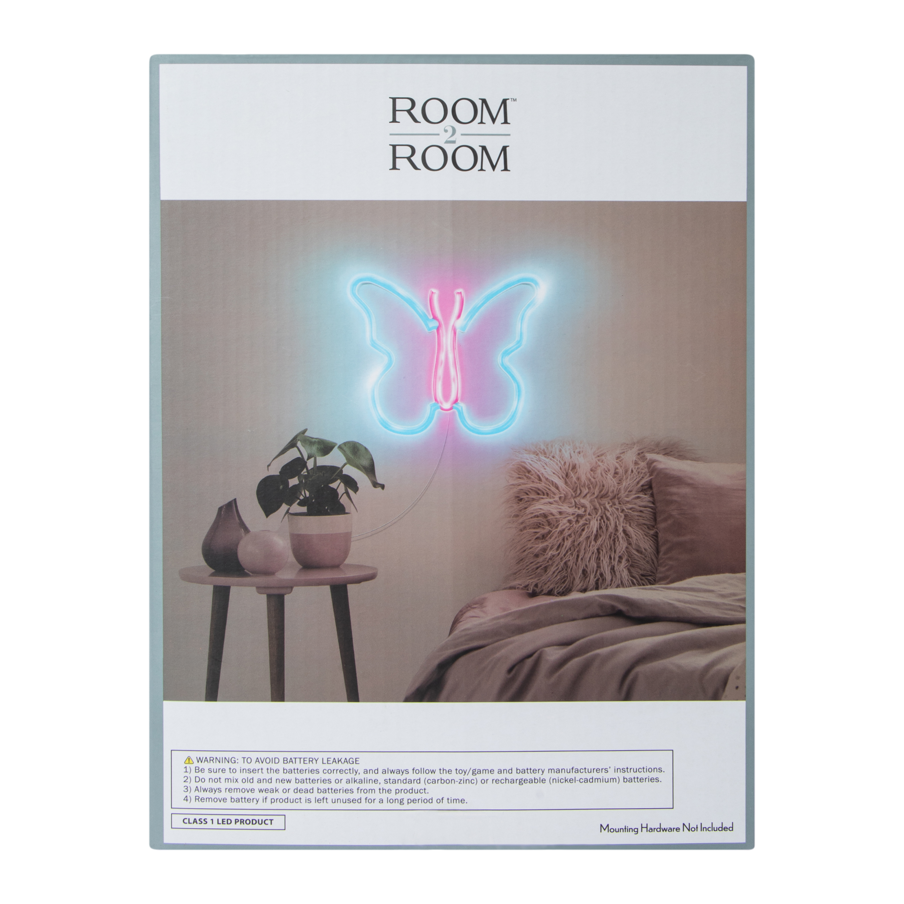 Butterfly LED Wall Light 7in x 8.3in
