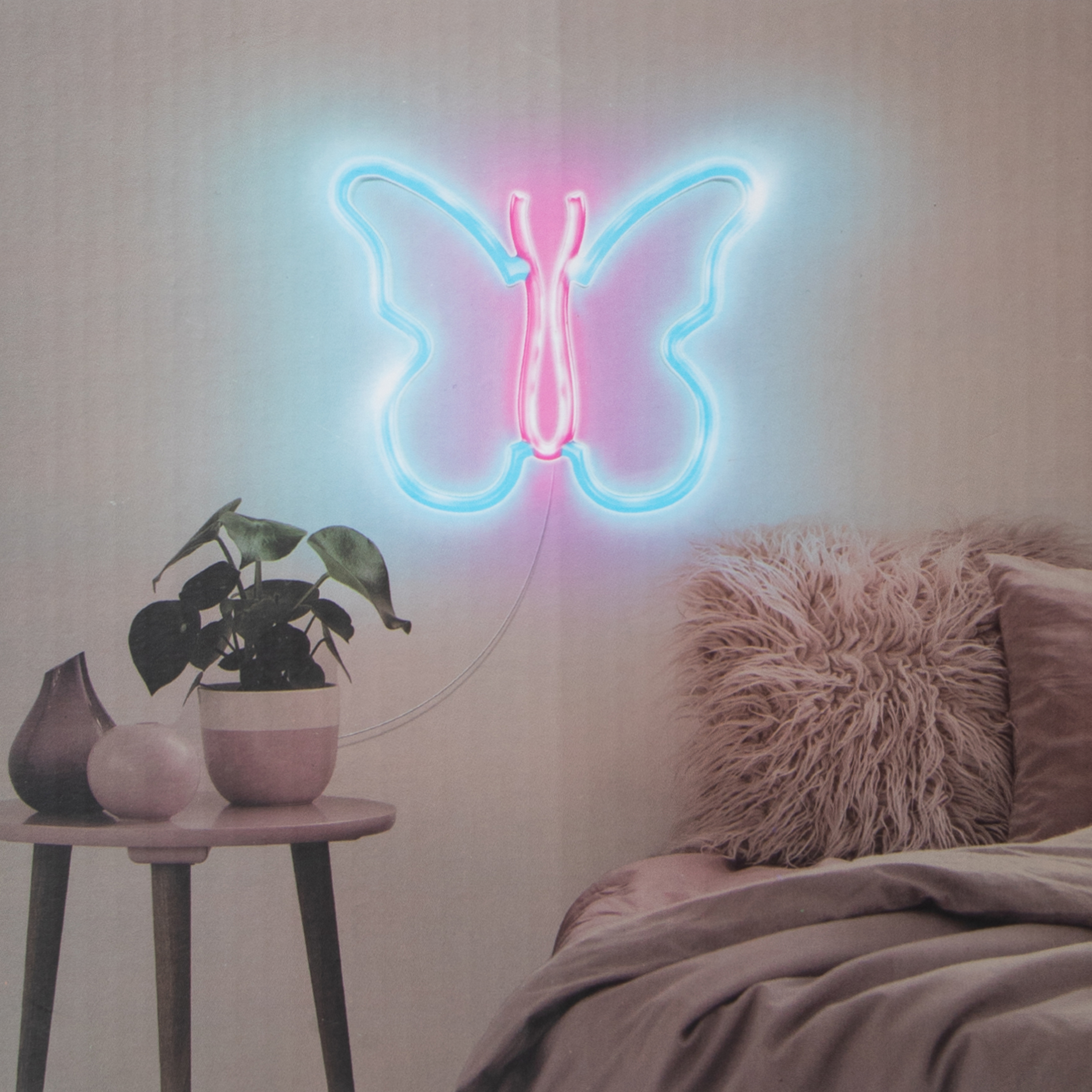Butterfly LED Wall Light 7in x 8.3in