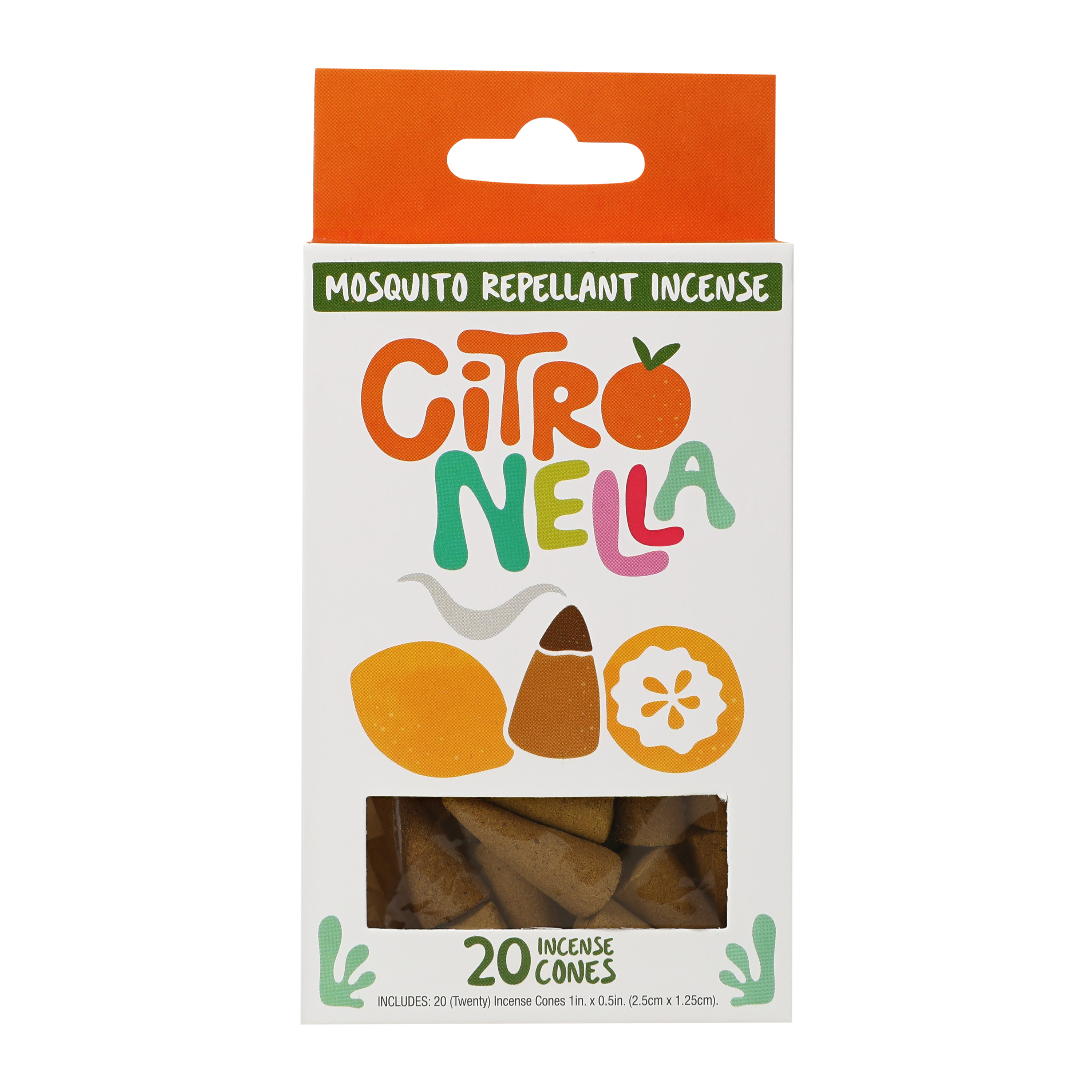 Mosquito Repellent Citronella Incense Cones 20-Count