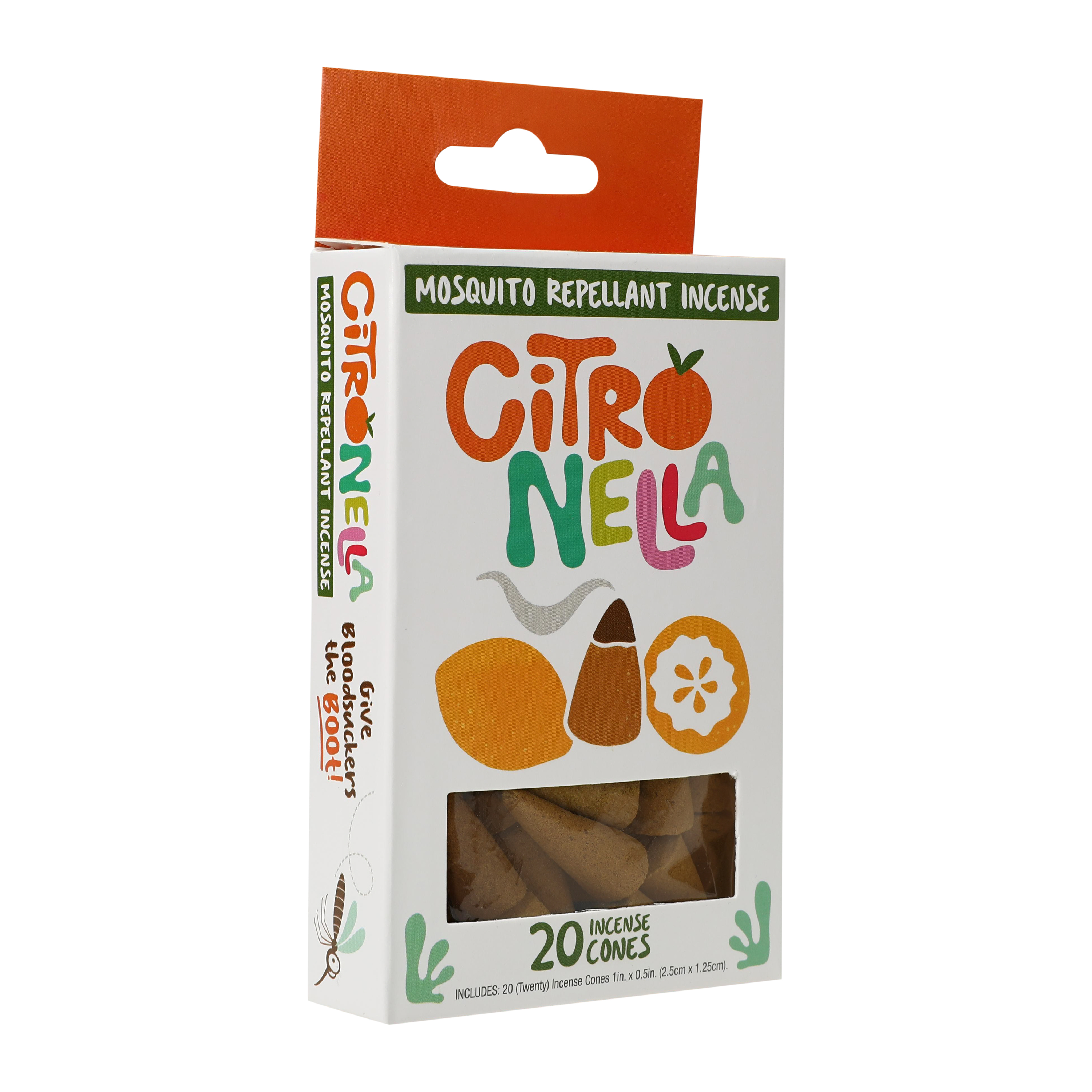 Mosquito Repellent Citronella Incense Cones 20-Count