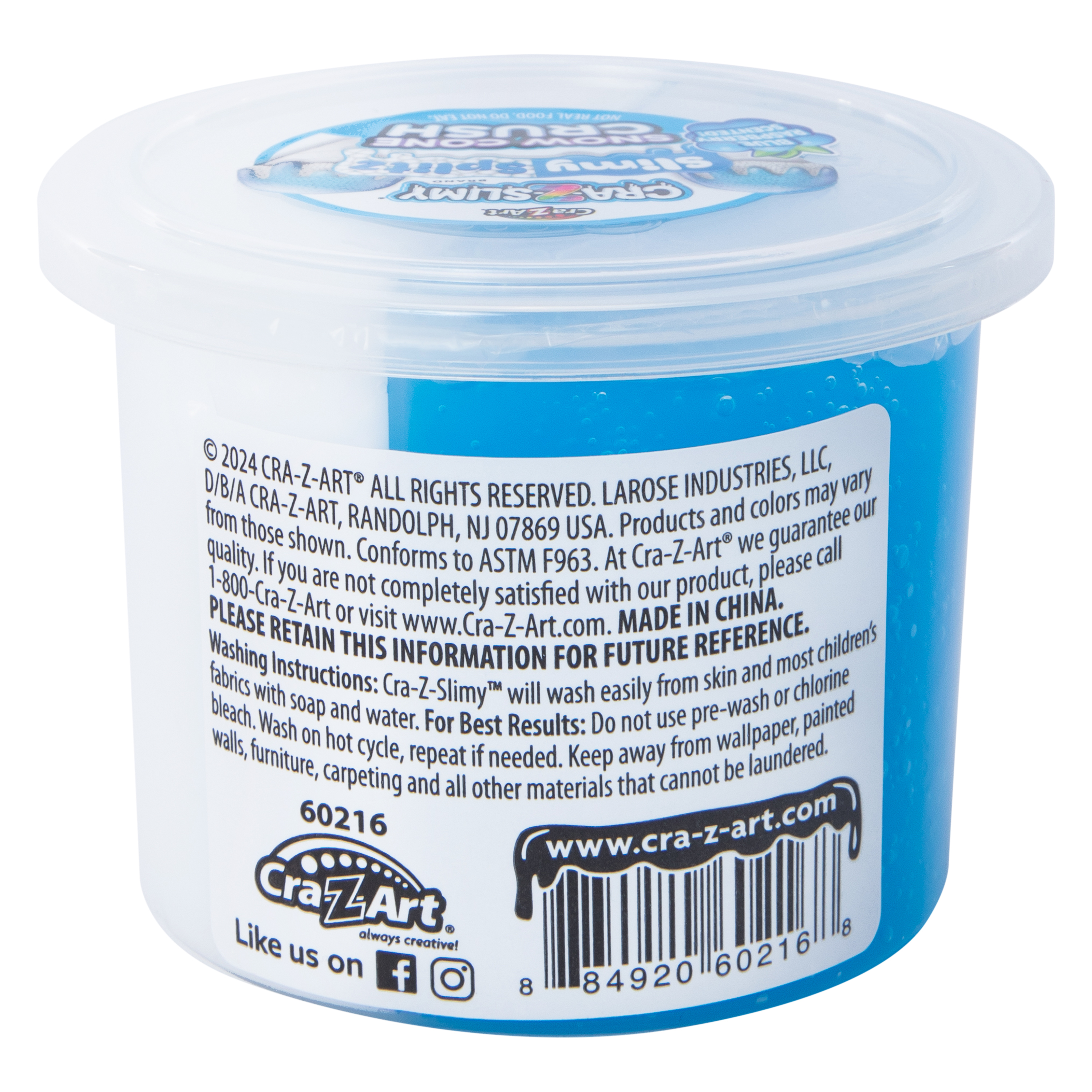 Cra-Z-Slimy® Slimy Splitz Snow Cone Crush Scented Slime 6.25oz