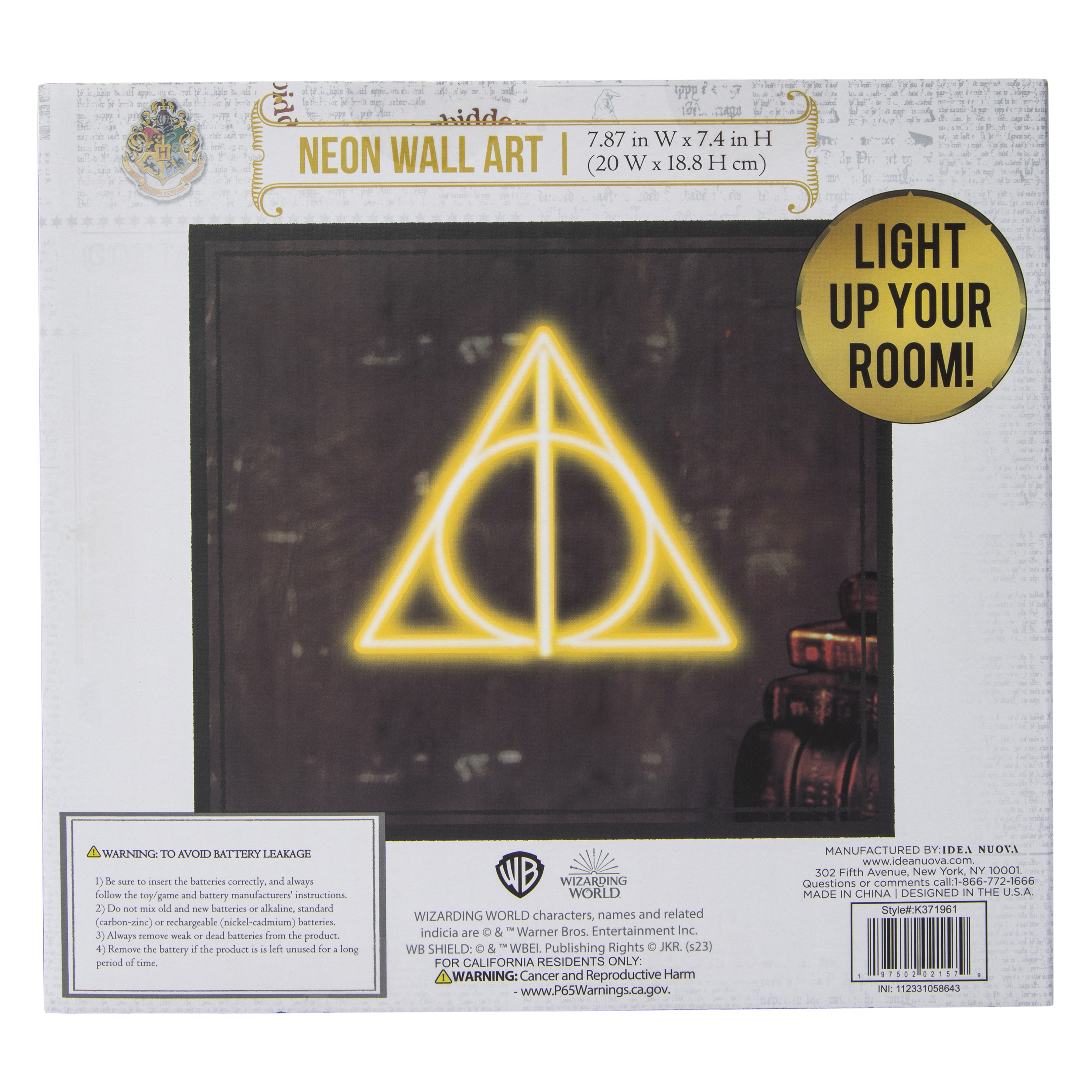 Harry Potter™ Neon Wall Art 7.87in x 7.4in