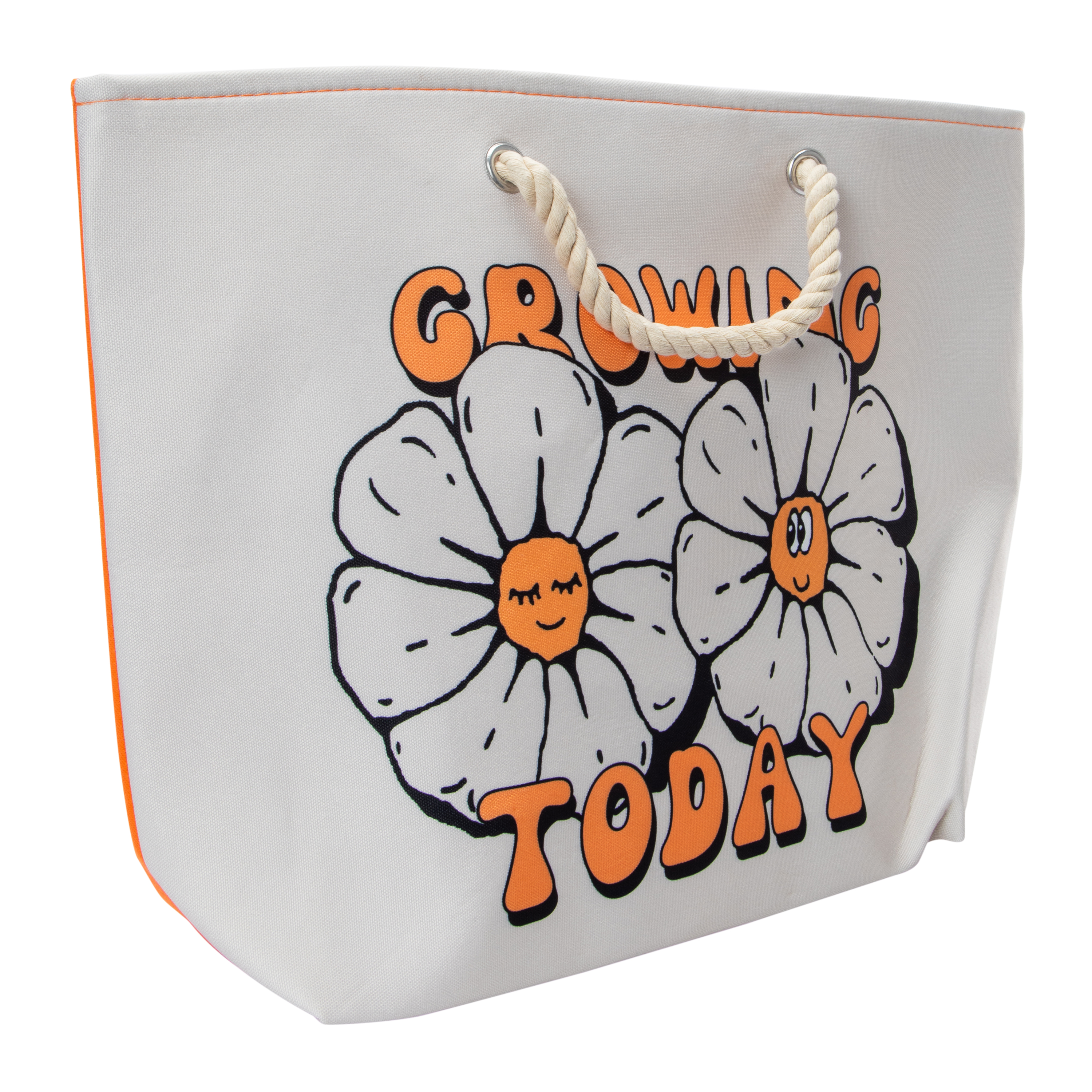 Rope Handle Printed Tote Bag 20.5in x 15in | Five Below