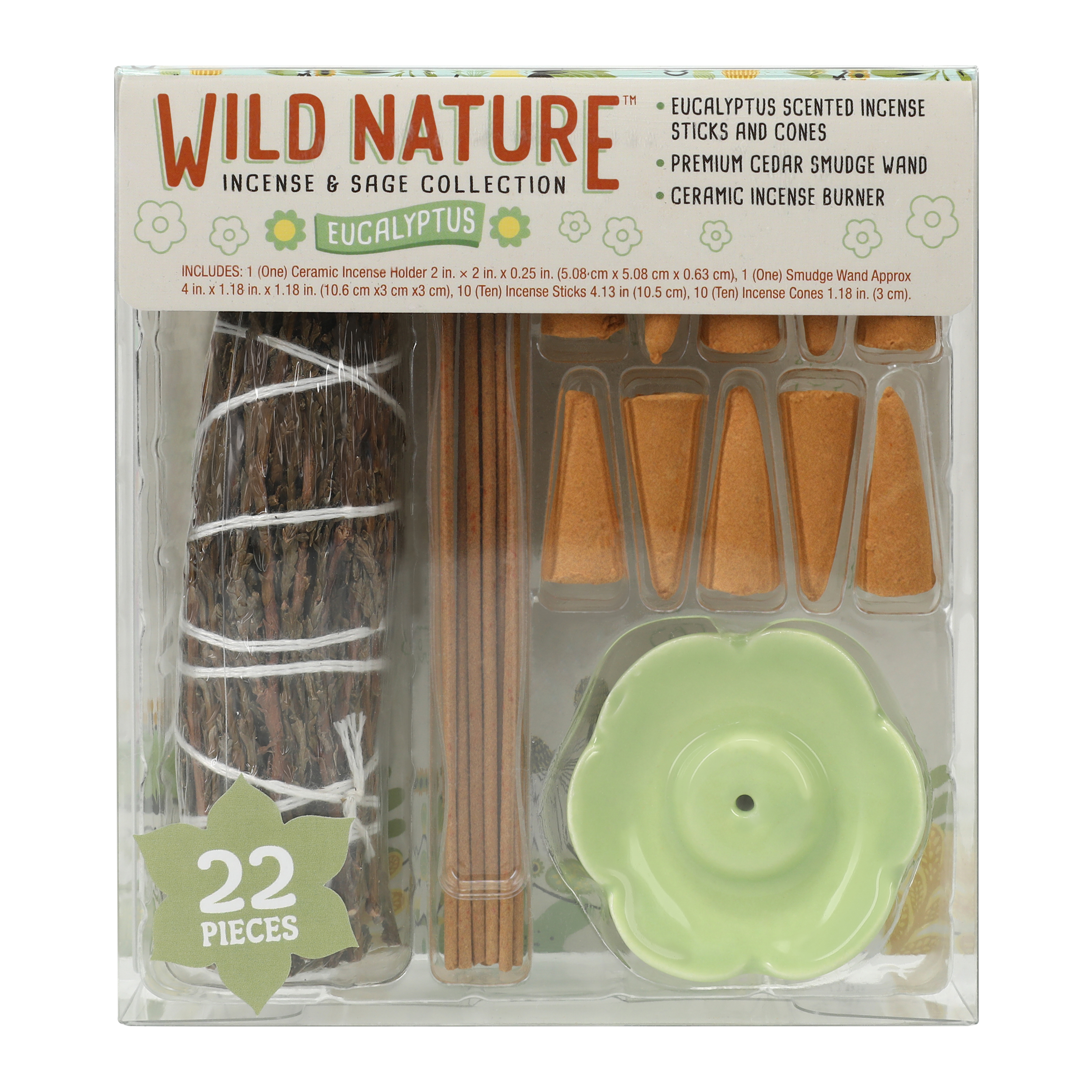 Wild Nature™ Incense & Sage Kit 22-Piece