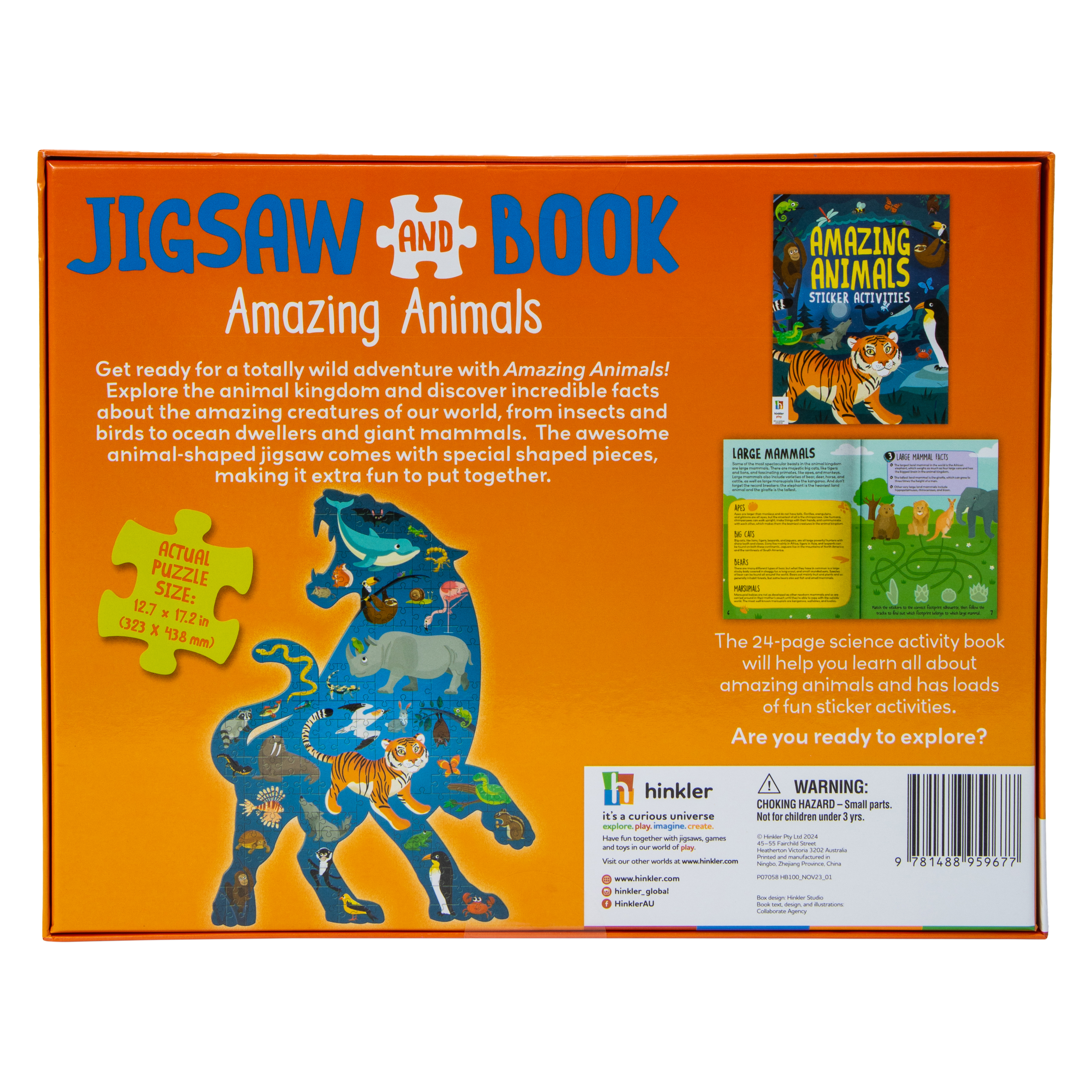 Shaped Jigsaw & Sticker Book 150-Piece