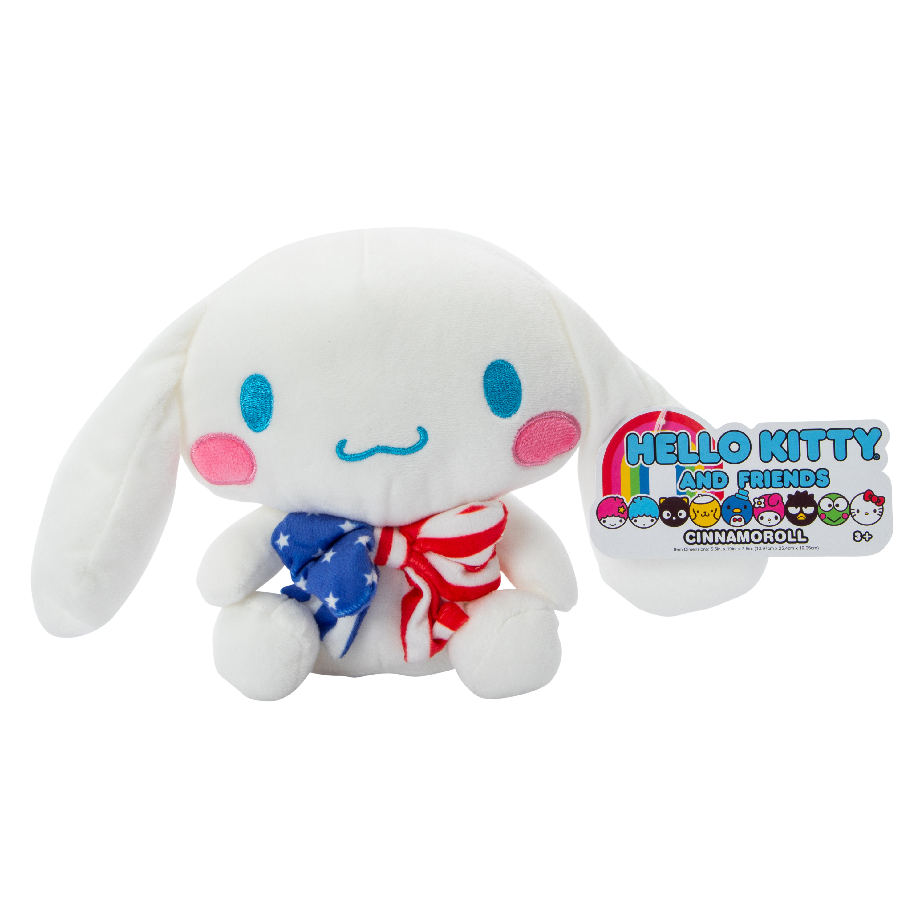 Hello Kitty And Friends® Patriotic Cinnamoroll Plush 7.5in