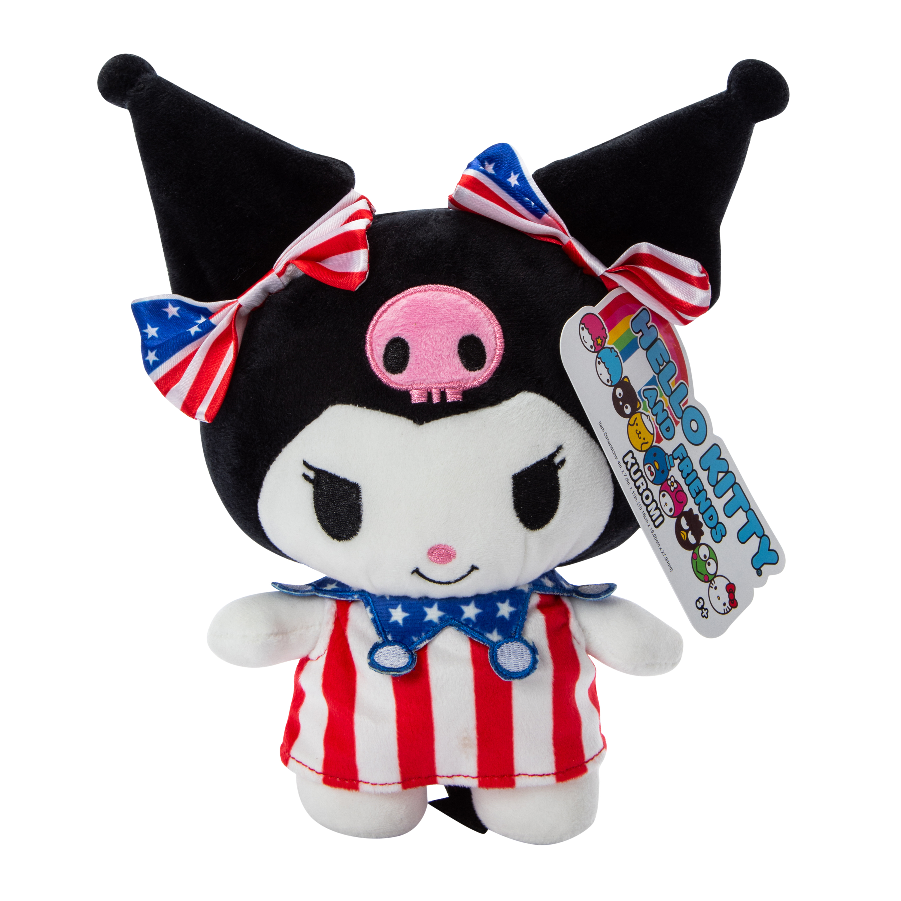 Hello Kitty And Friends® Patriotic Kuromi Plush 11in