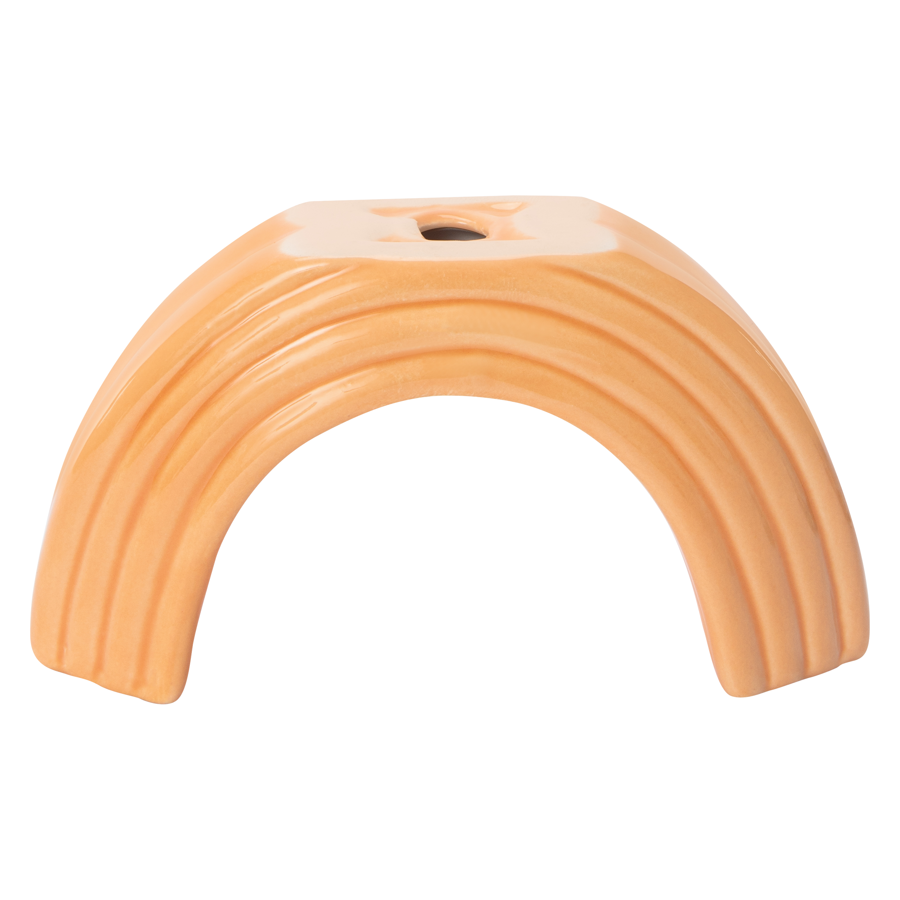 Ribbed Arch Incense Holder 5.4in x 2.7in