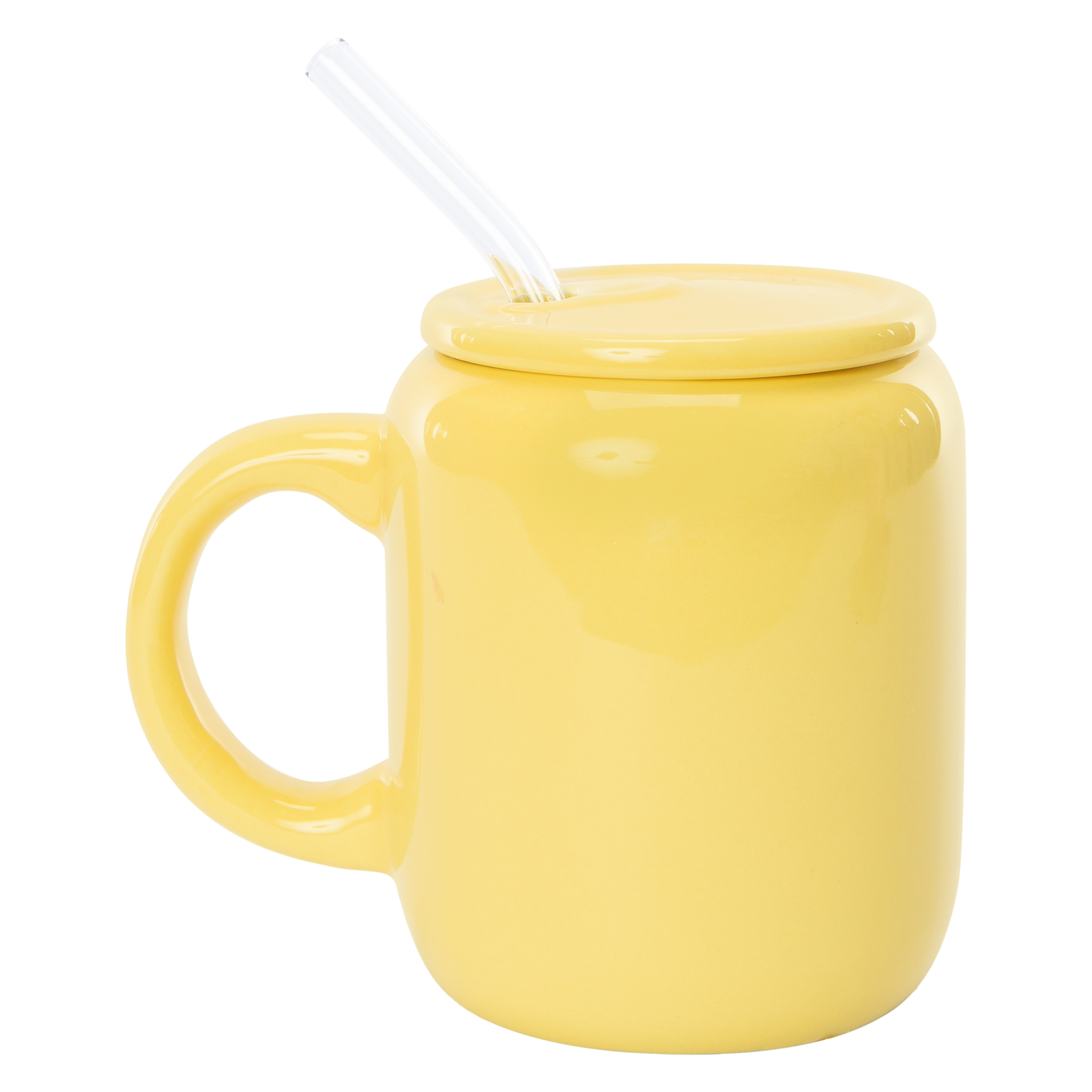 Printed Ceramic Sipper Mug With Lid