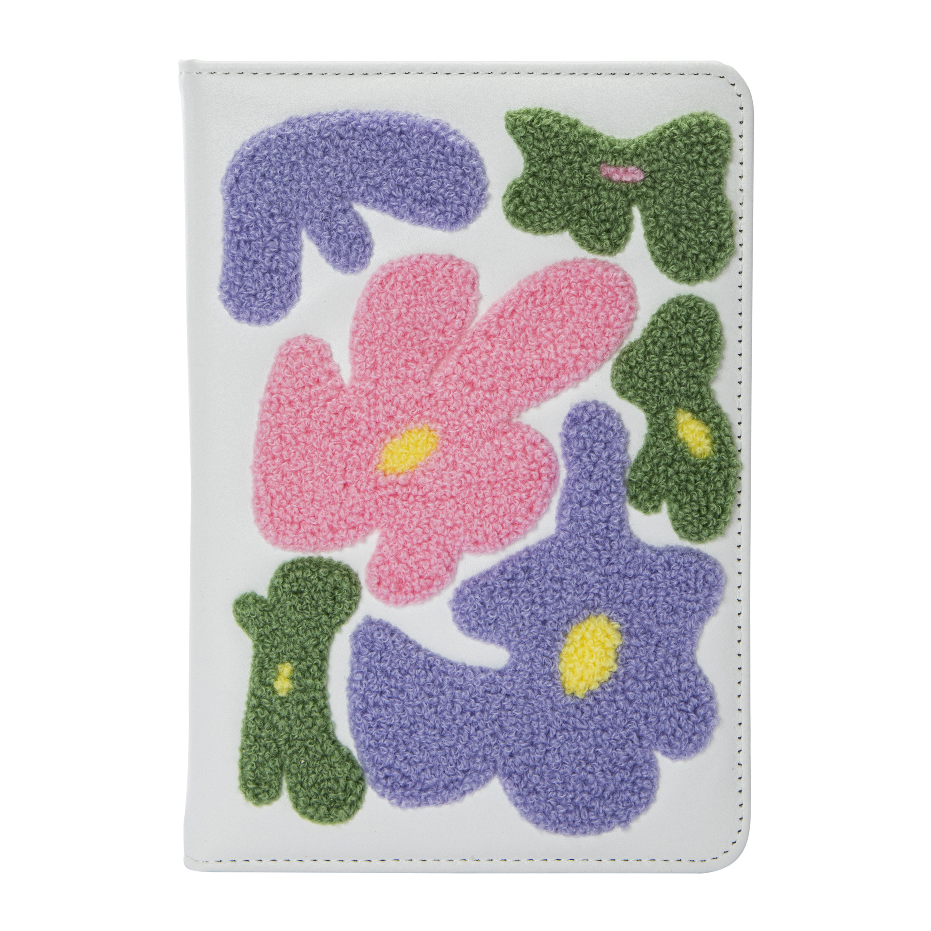 Floral Tufted Journal 80-Sheets