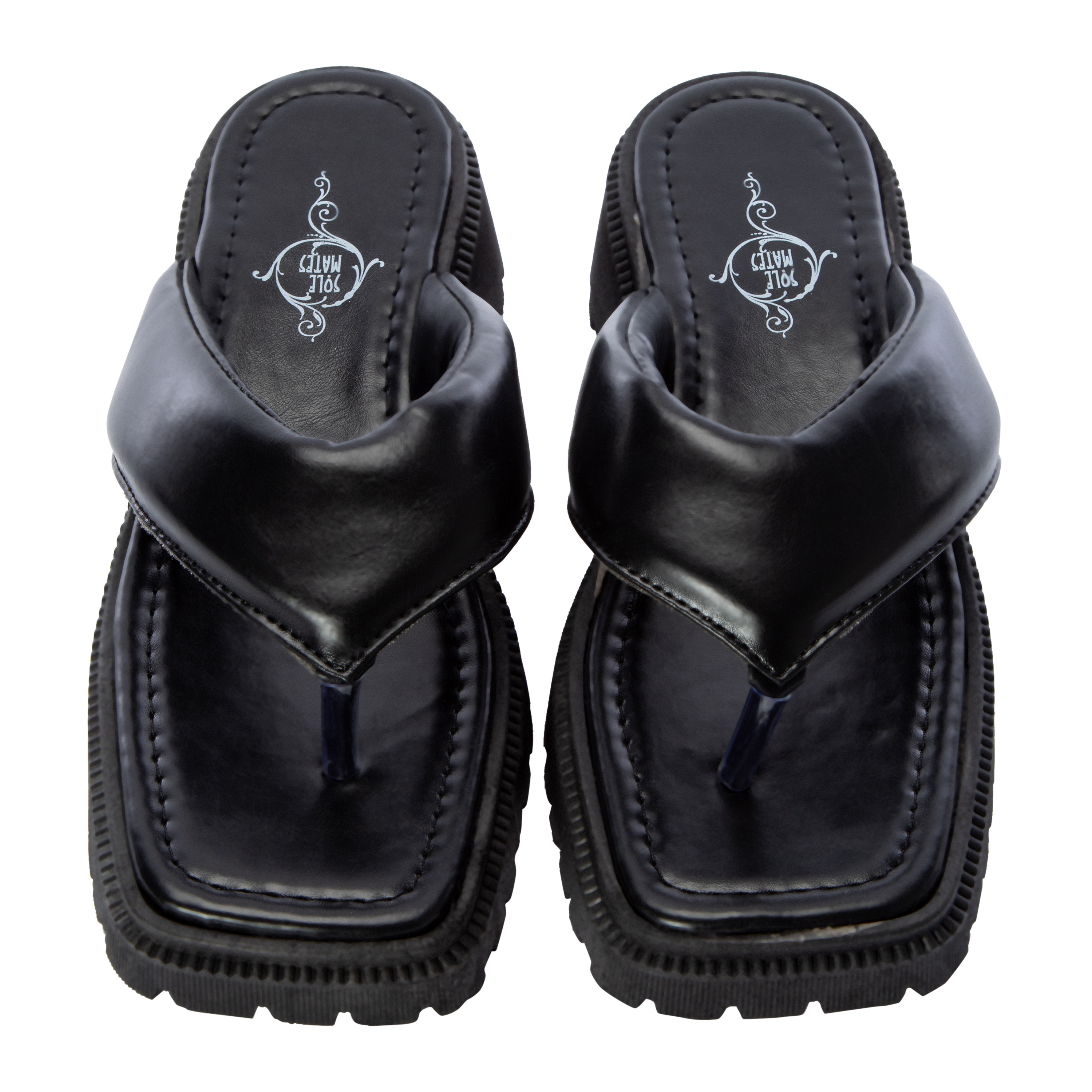 Ladies Retro Padded Thong Sandals