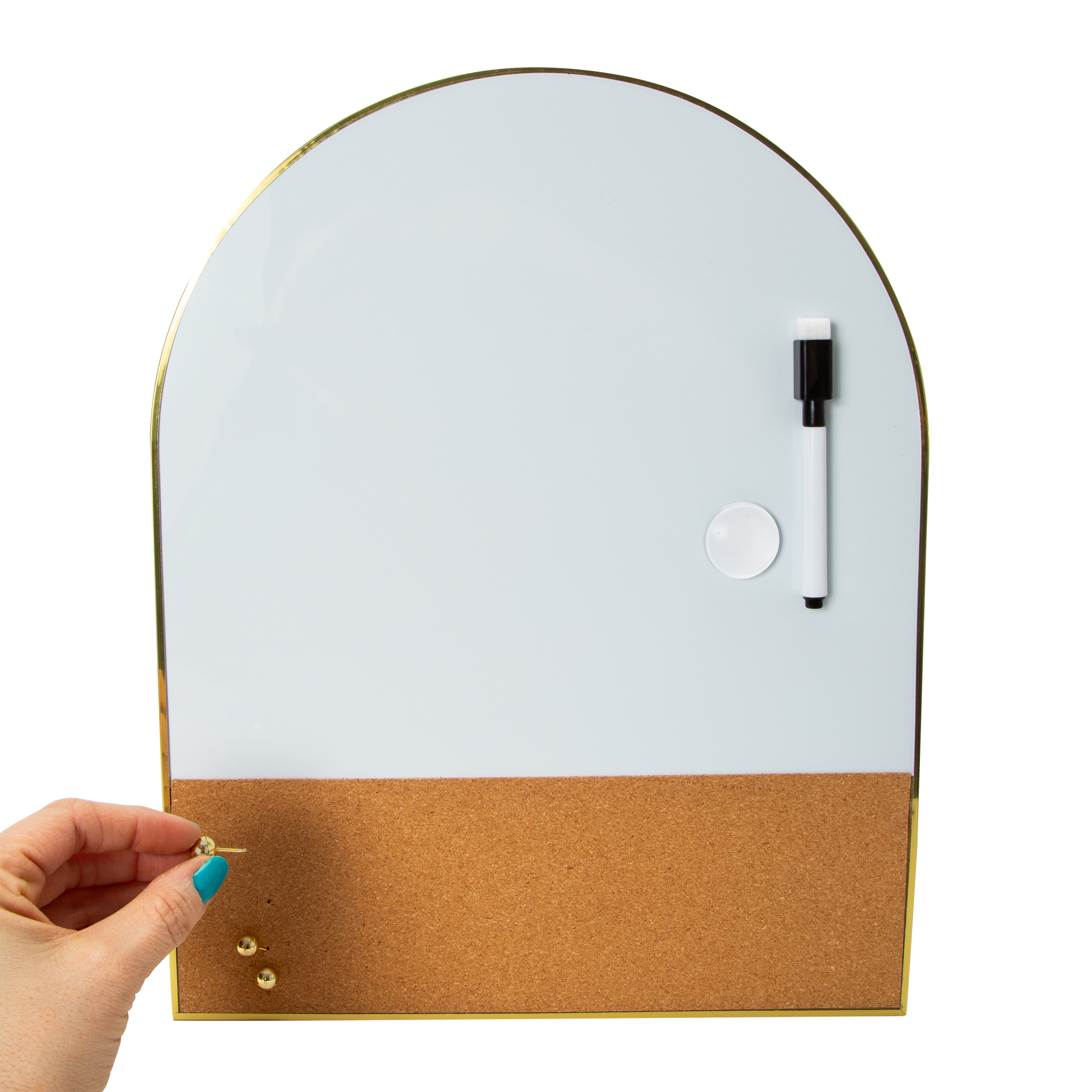 Arch Dry Erase & Cork Board Set 12in x 15in