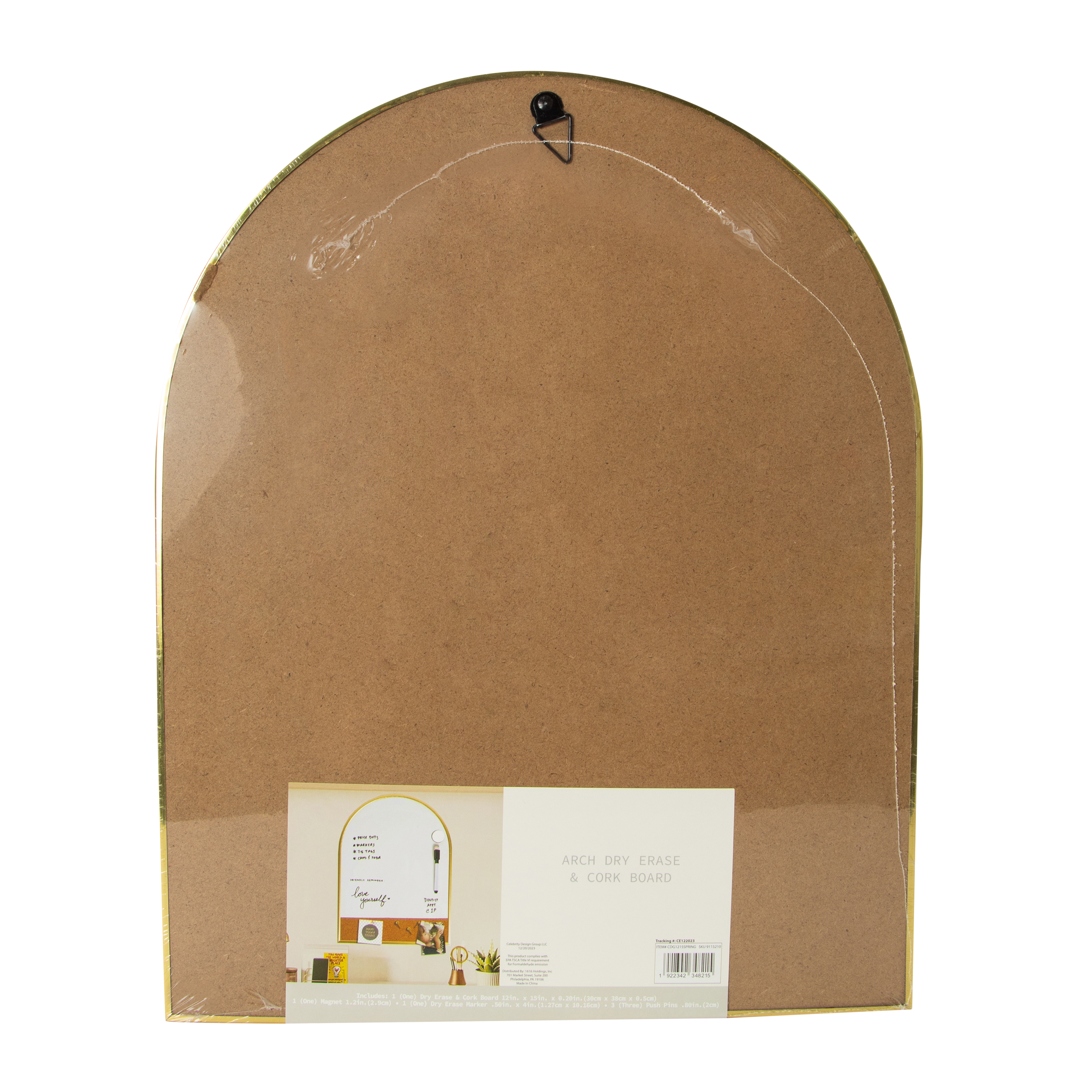 Arch Dry Erase & Cork Board Set 12in x 15in