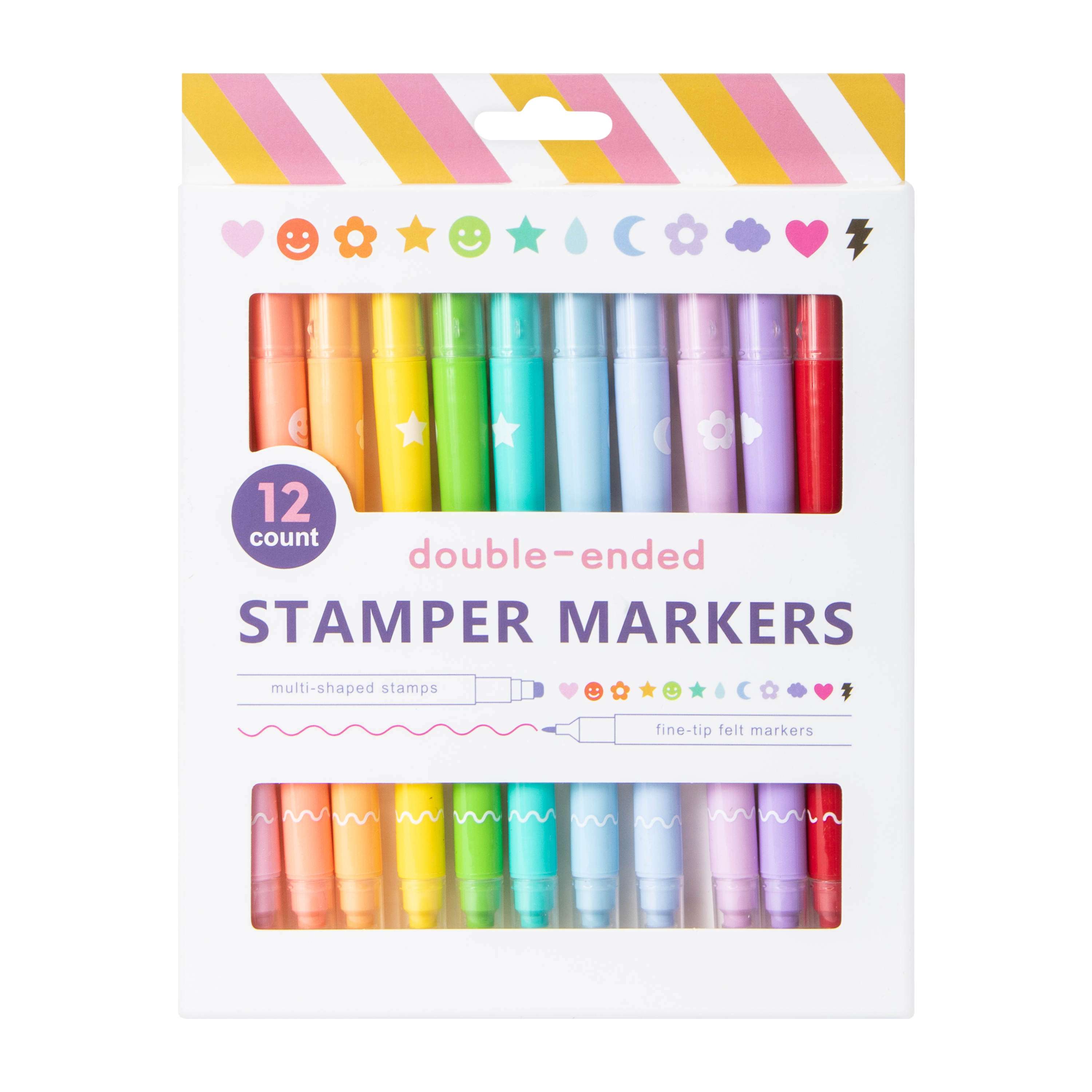 Double-Ended Stamper Markers 12-Count