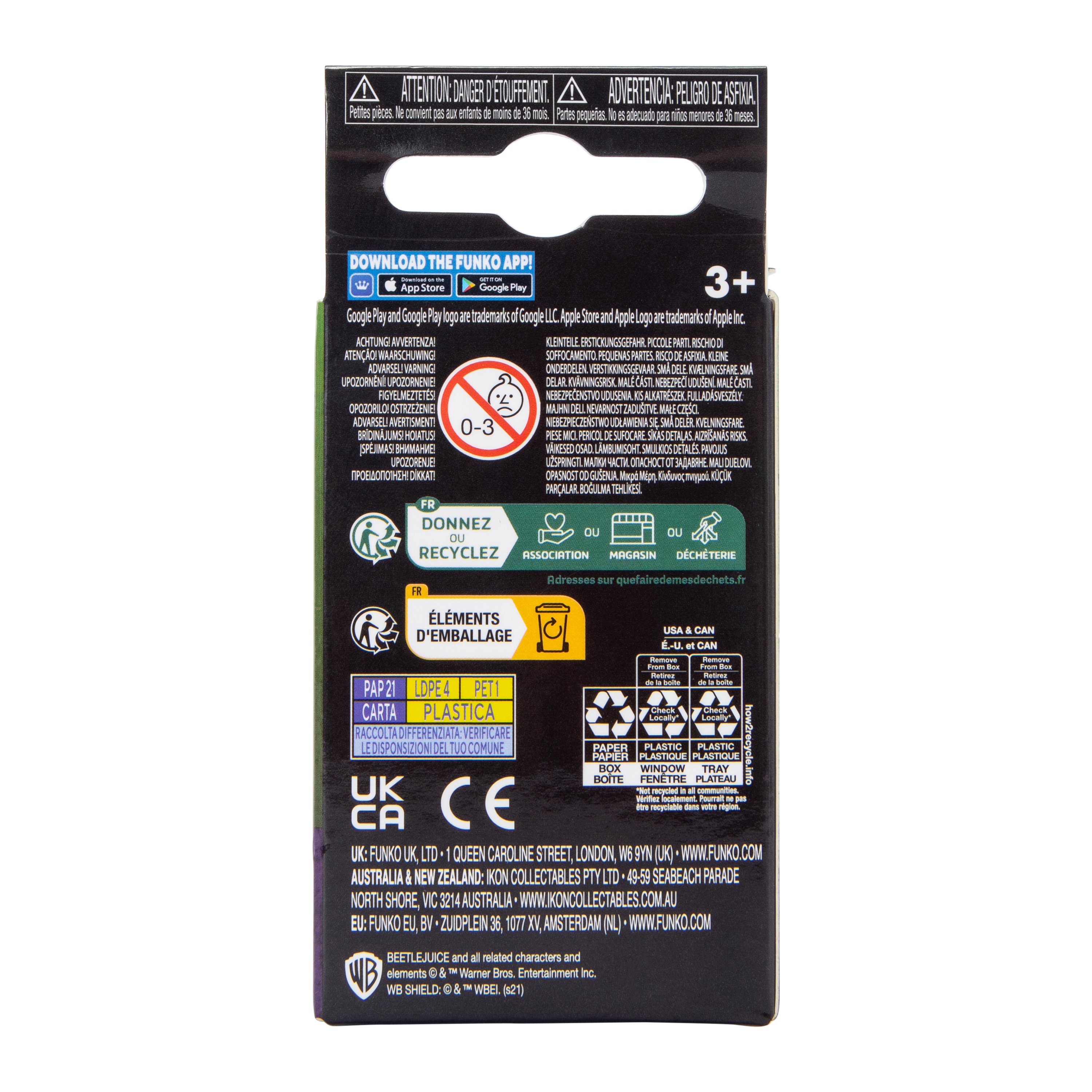 Funko Pop! Beetlejuice™ Vinyl Figure Keychain